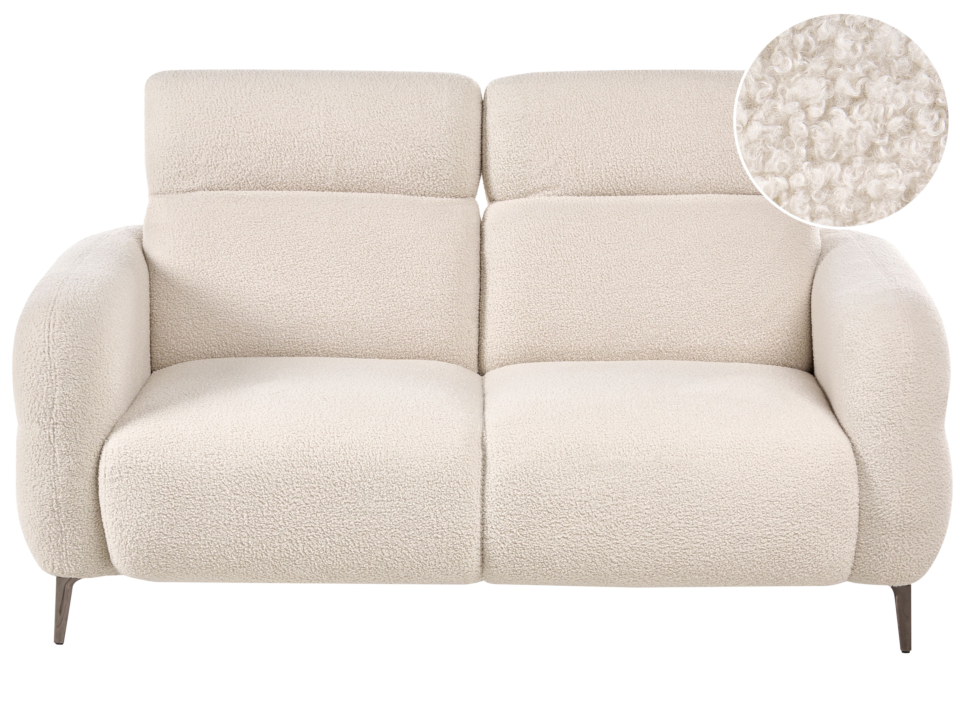 Sofa 2 Seater ARTUNA Boucle Off-White