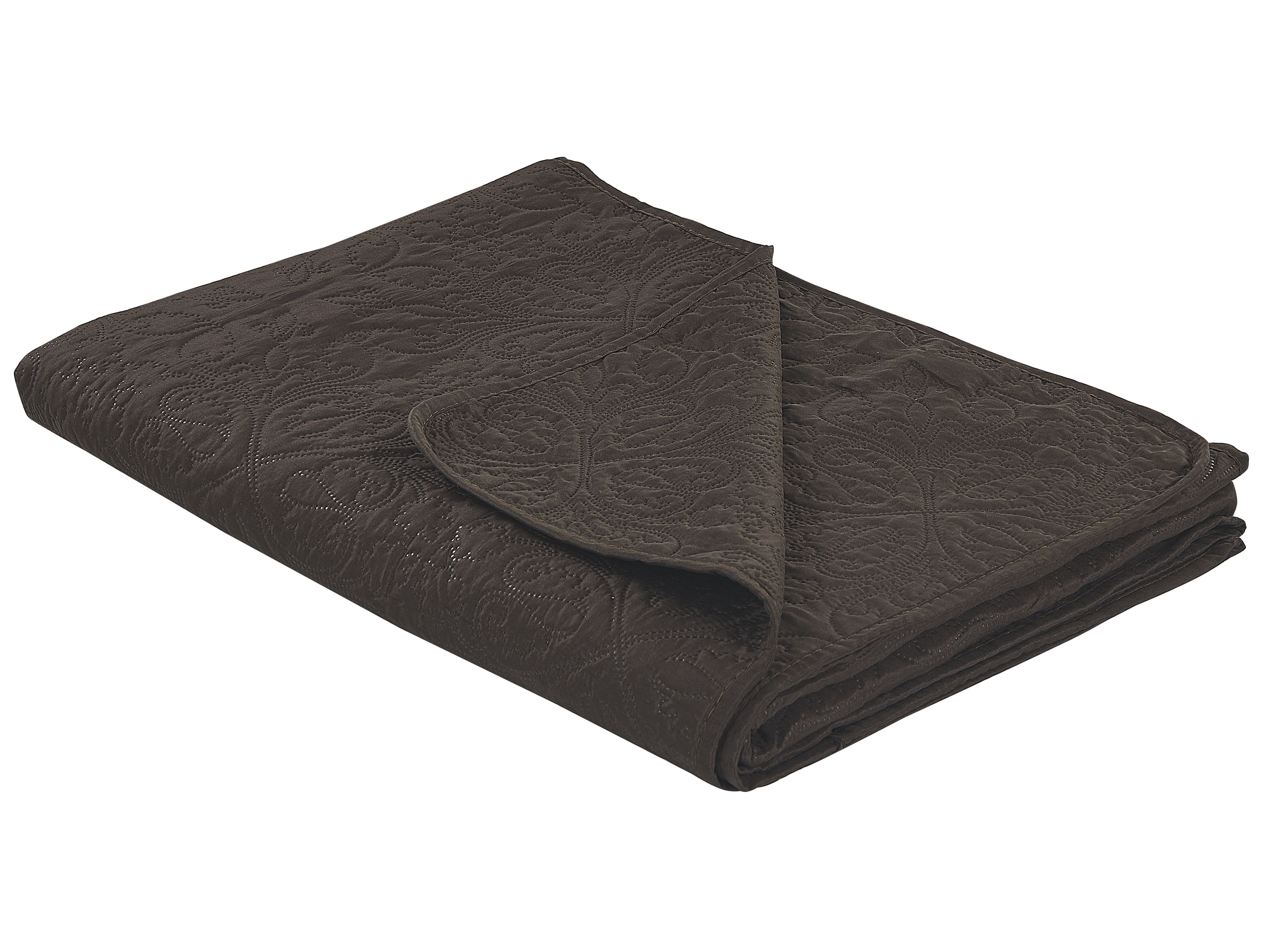 Bedspread RAYEN 140 x 210 cm Brown