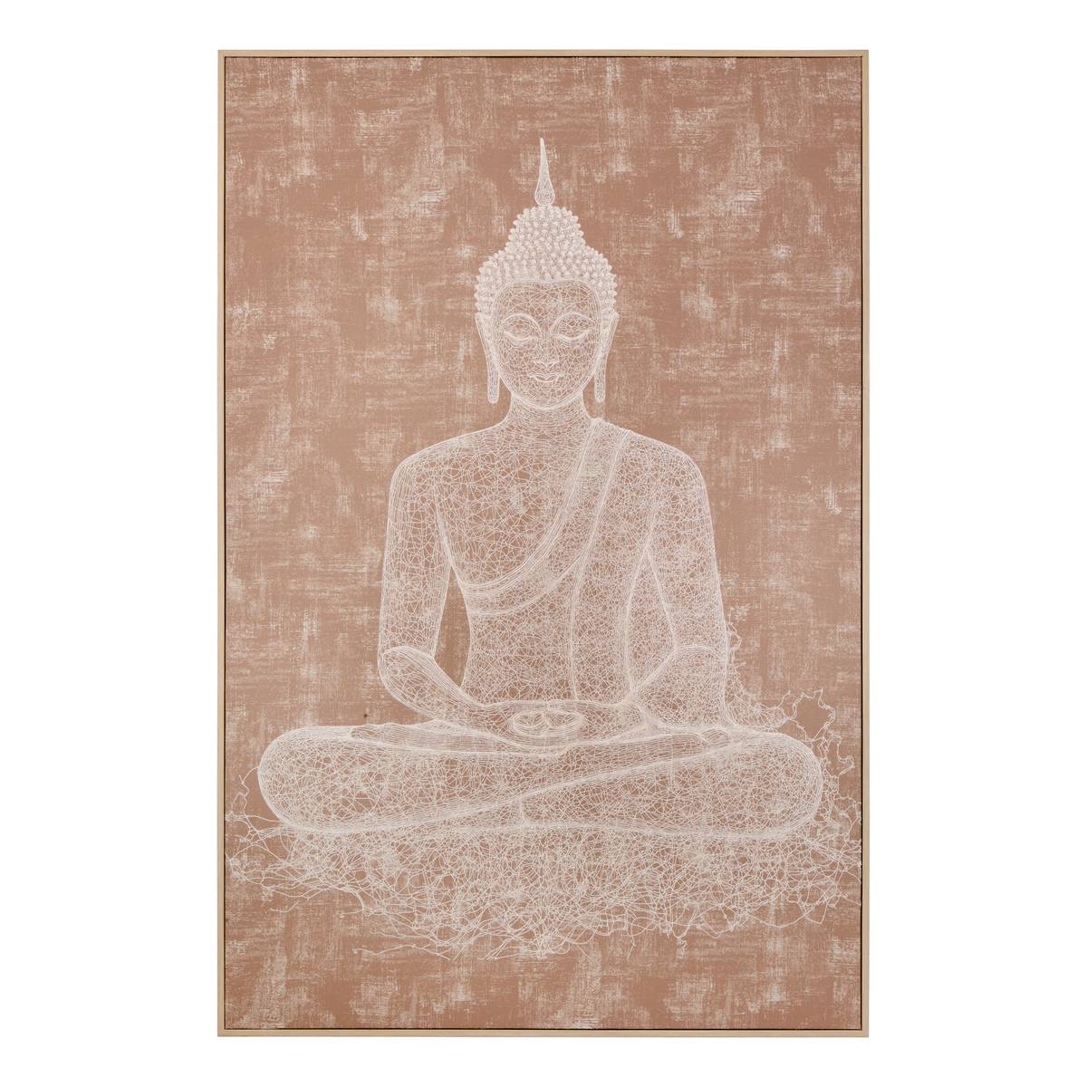 Framed Canvas 'Shanka' Brown, 78x118 cm