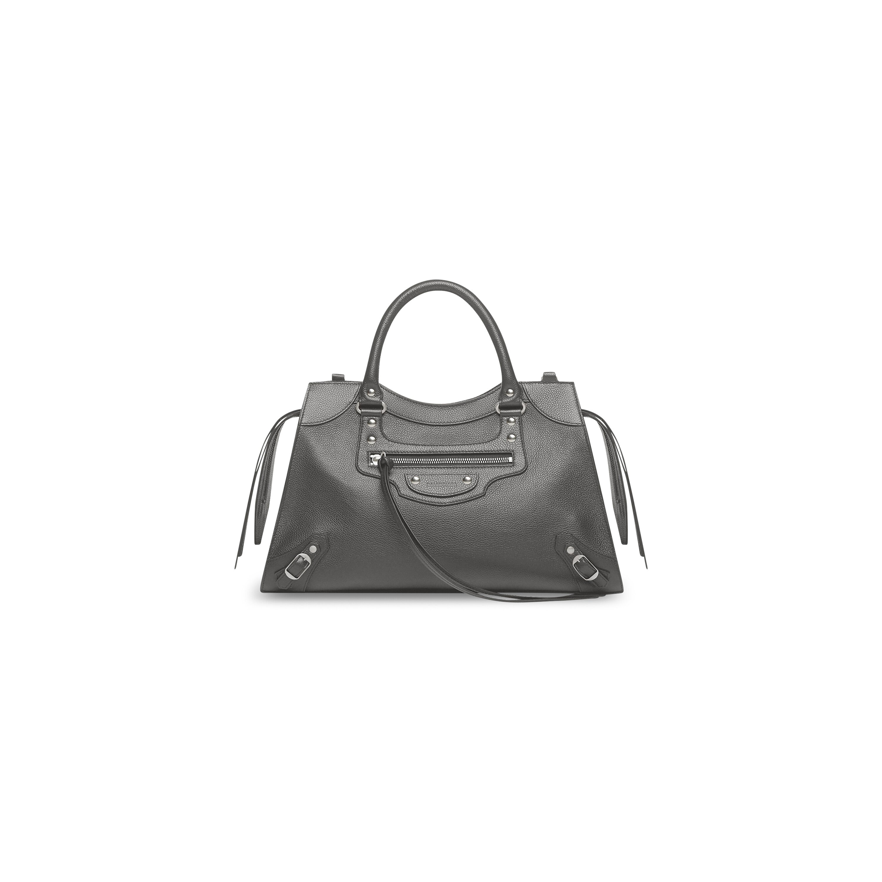 NEO CLASSIC MEDIUM HANDBAG IN DARK GREY - Replicaclubs