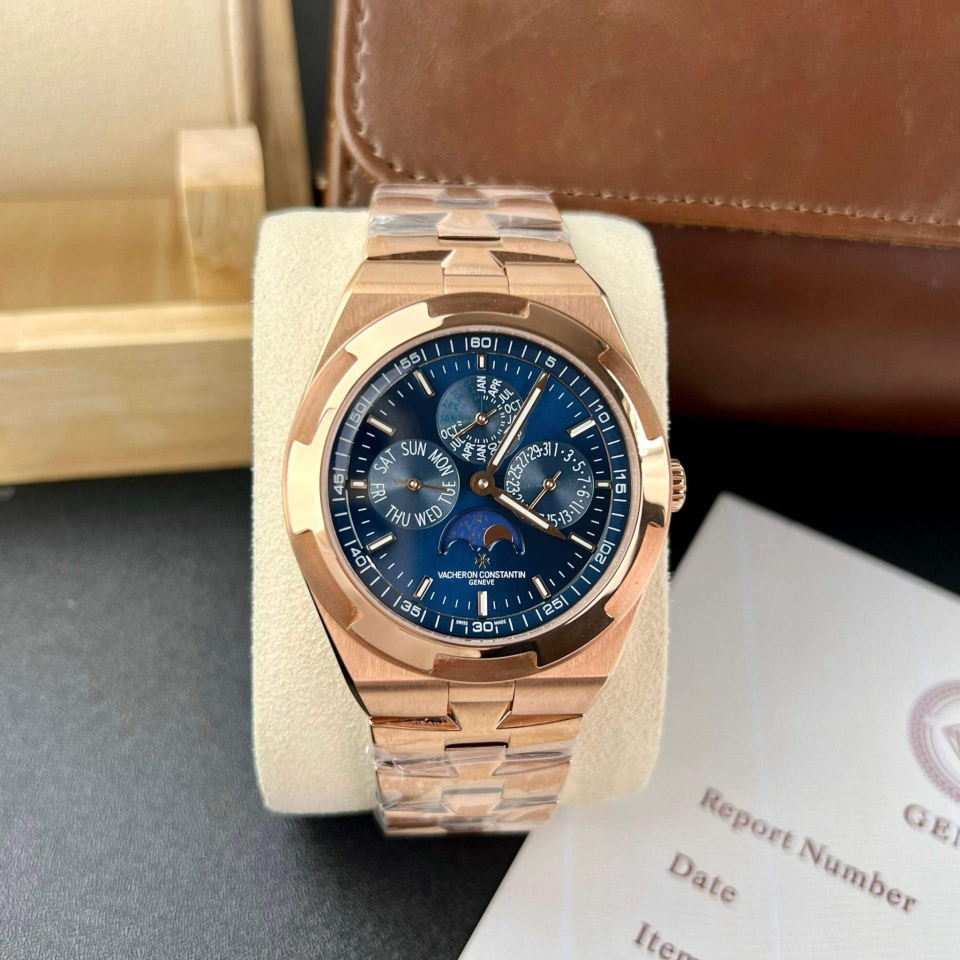 Vacheron Constantin Best Replica Watch Overseas 5500V Dial Blue 42.5mm - Top club