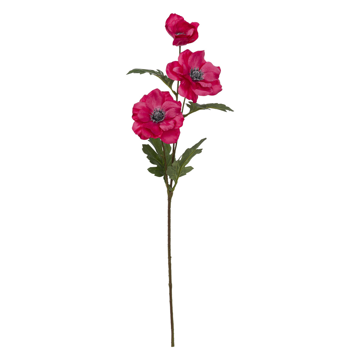 Artificial anemone stem Fuchsia pink, H.69 cm