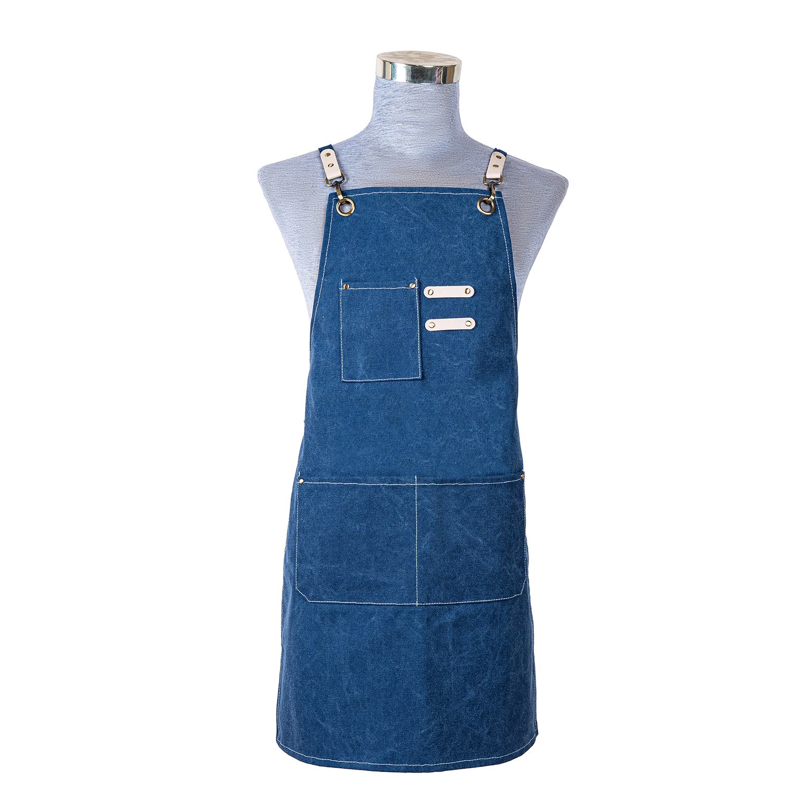 Fashionable Lightweight Heavy Duty Waxed Canvas Sleeveless Reusable Apron Neck Straps