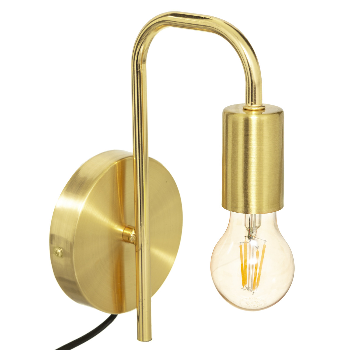 Wall lamp "Keli" metal Gilt, D.12 cm