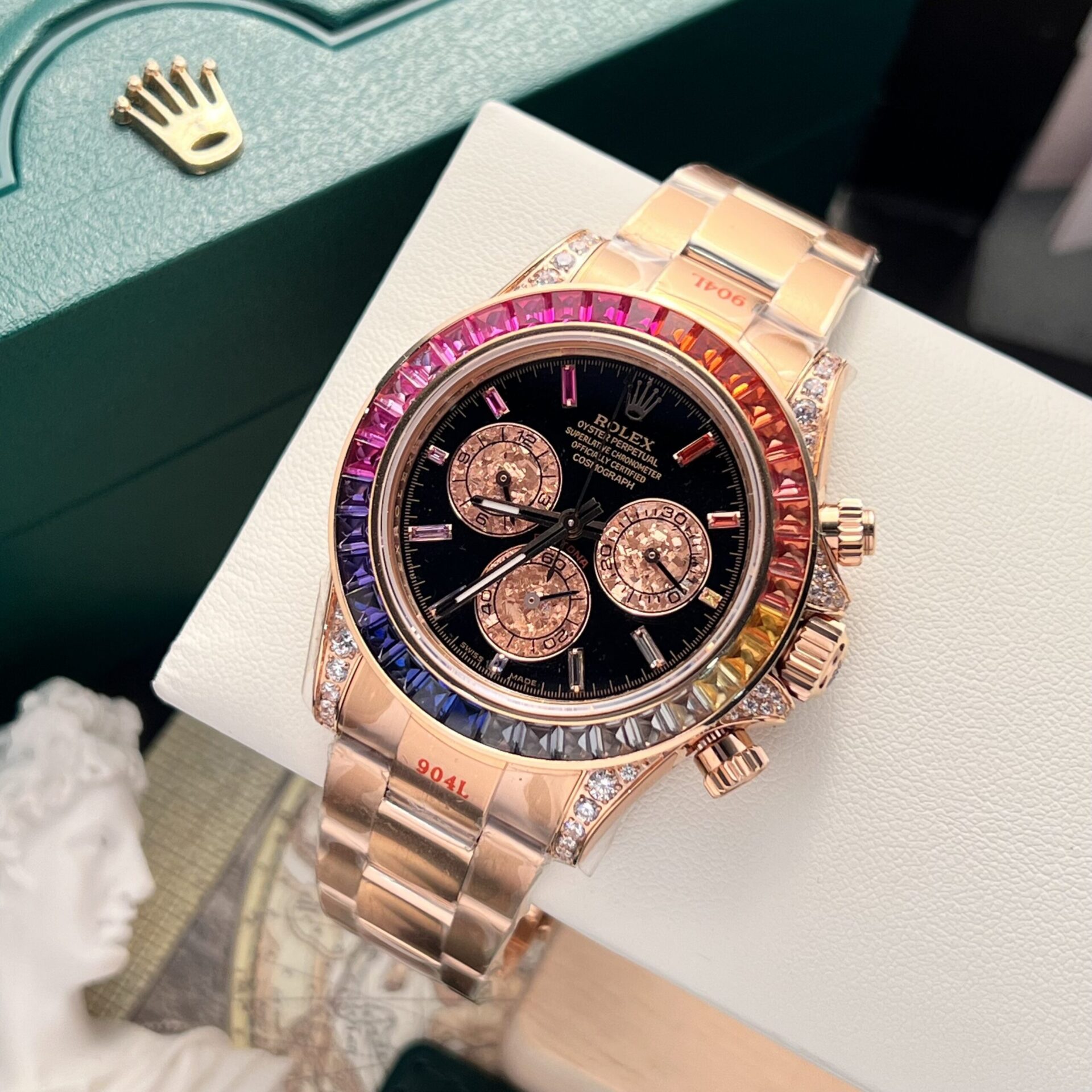 Rolex Best Replica Watch Cosmograph Daytona 116595RBOW Black Dial Noob Factory 40mm - Top club