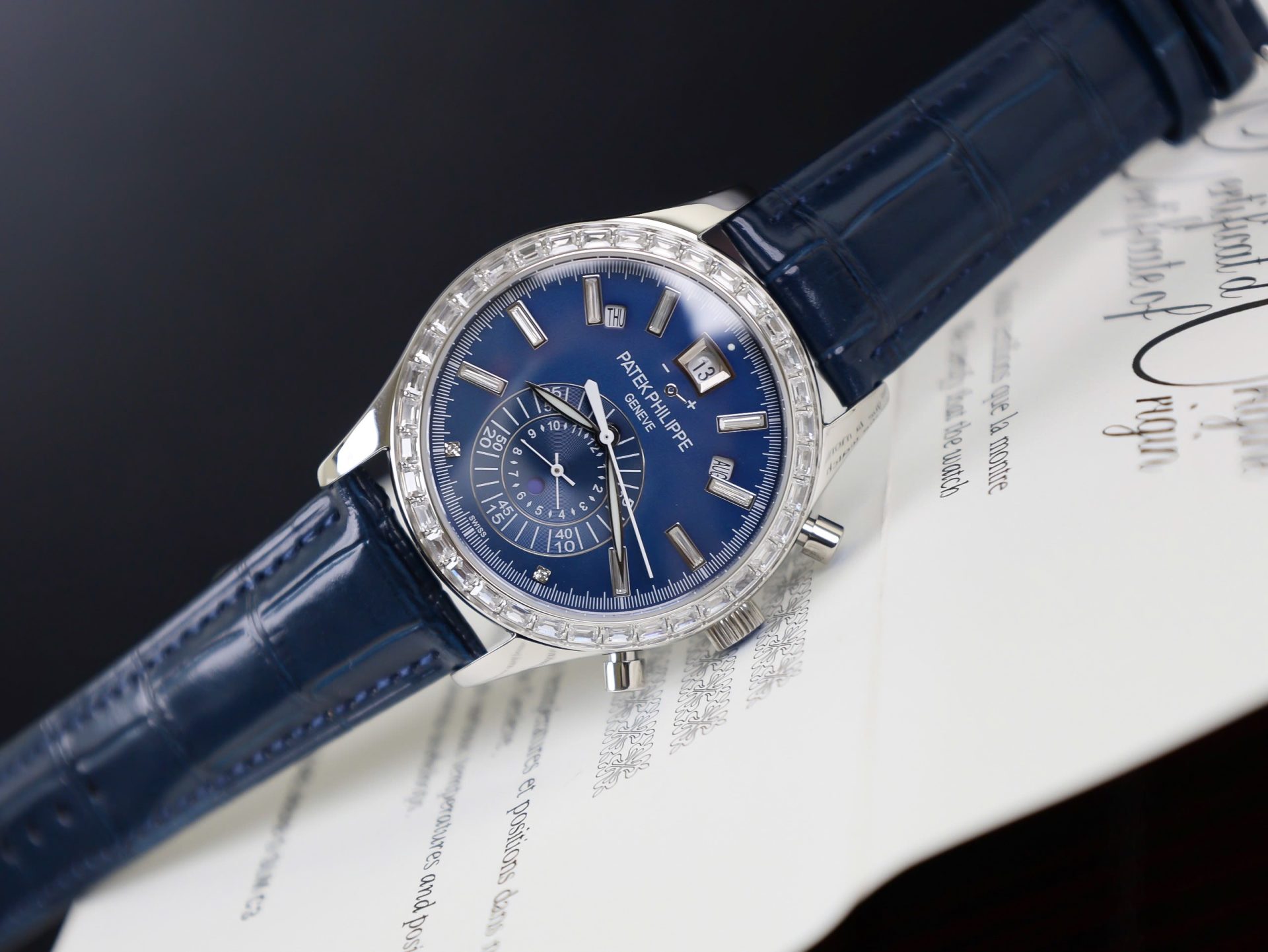 Patek Philippe Fake Watch Complications 5961P Dial Blue TW Factory 40.5mm - Top club