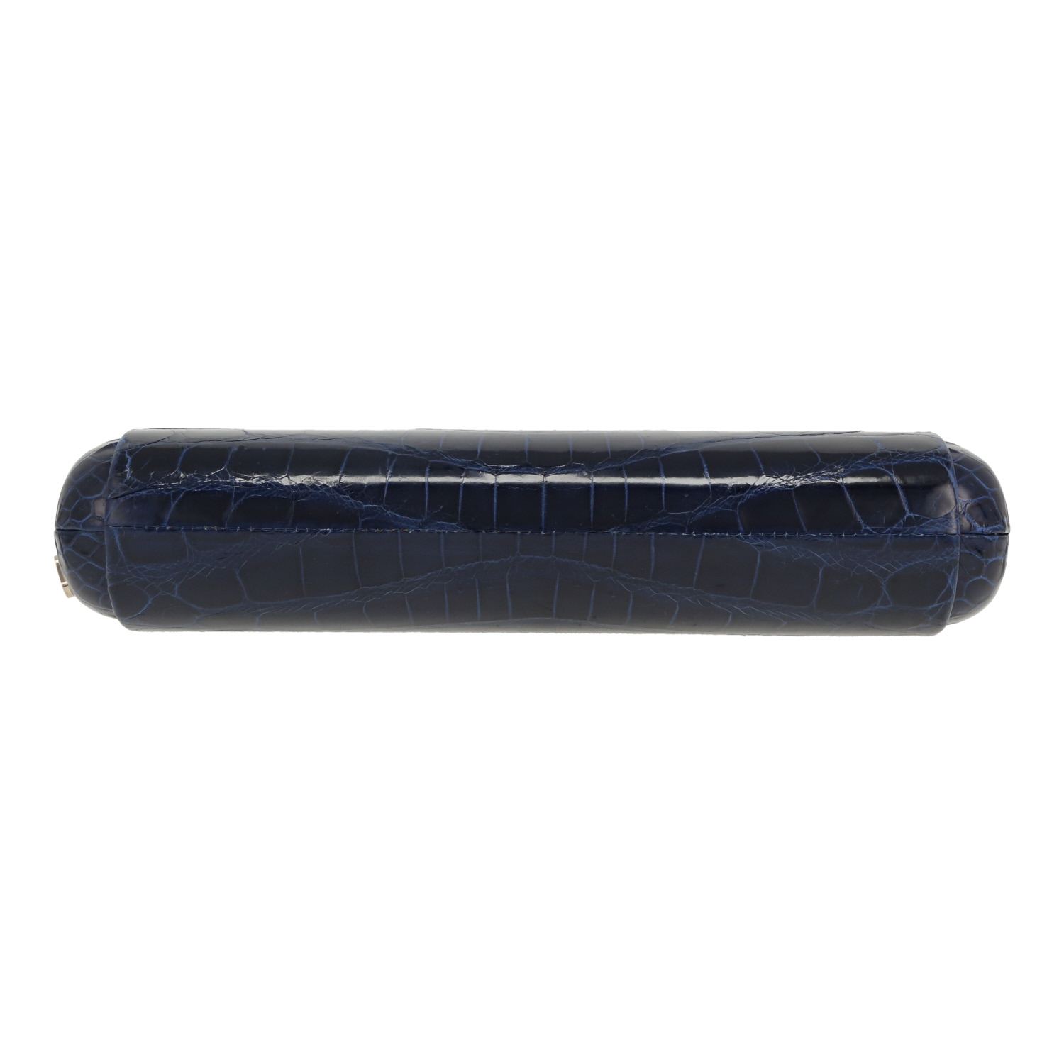 Dior pouch in navy blue crocodile1:1High-quality replica