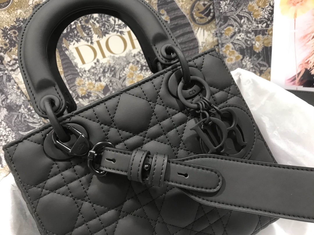 Christian Dior Smal Lady Dior My ABCDIOR Bag Black For Women 8in/20cm CD M0538SLOI_M9891:1High-quality replica