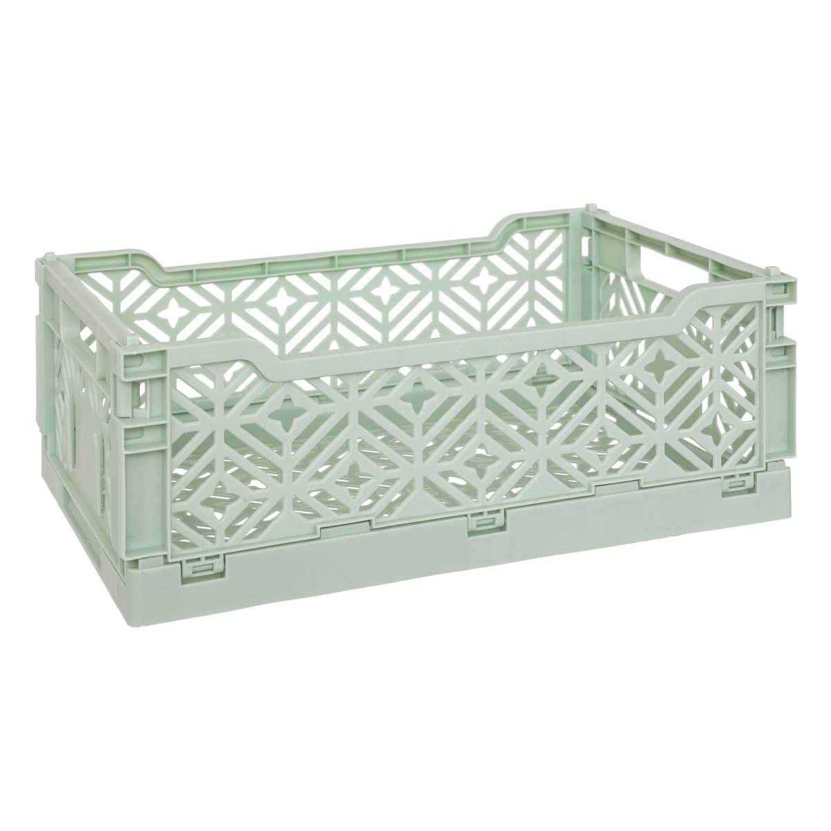 Folding crate "Arry" Light Green, 30x20x11.5 cm