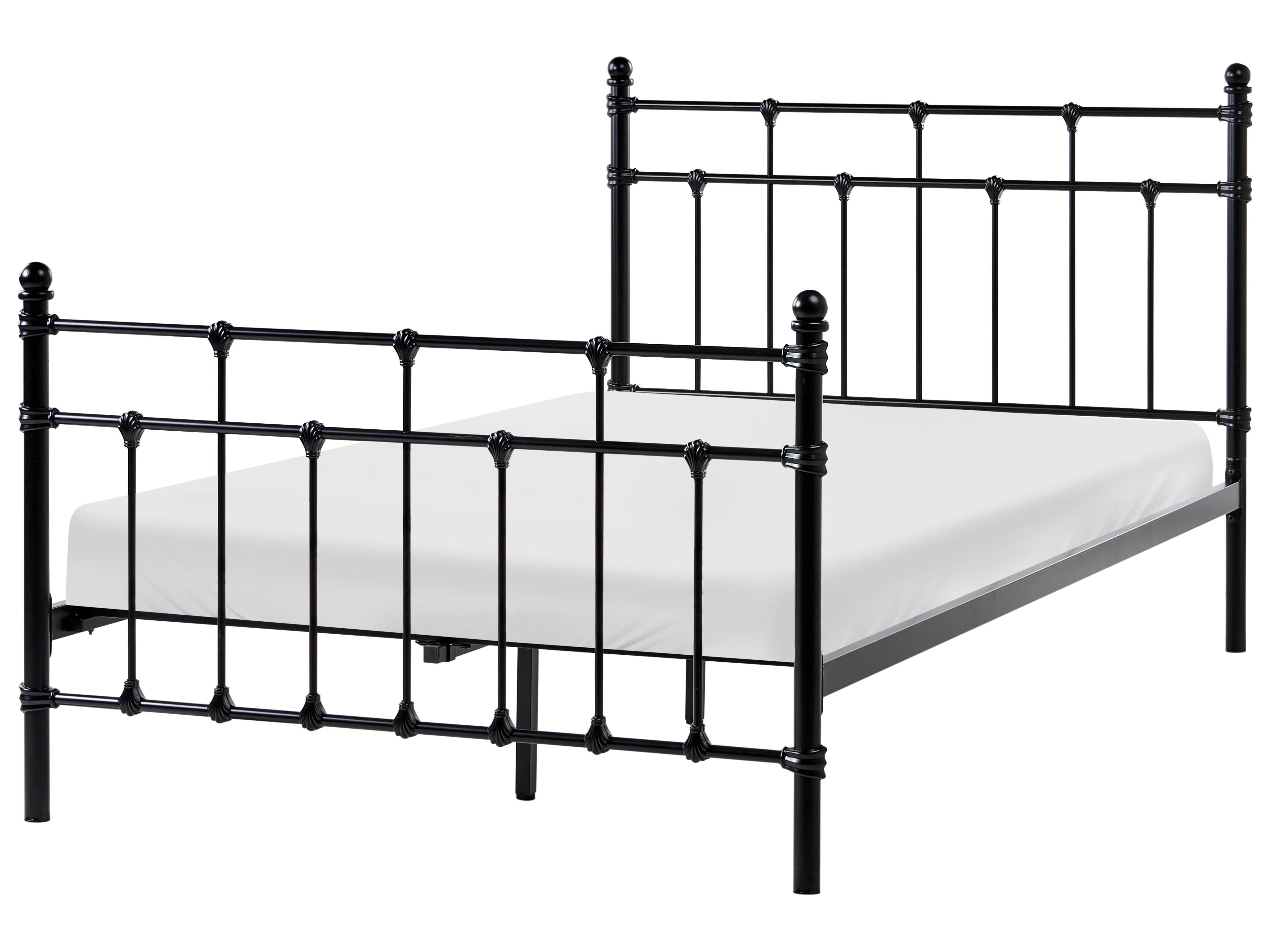 Bed Metal LYNX 120 x 200 cm (EU Small Double) Black