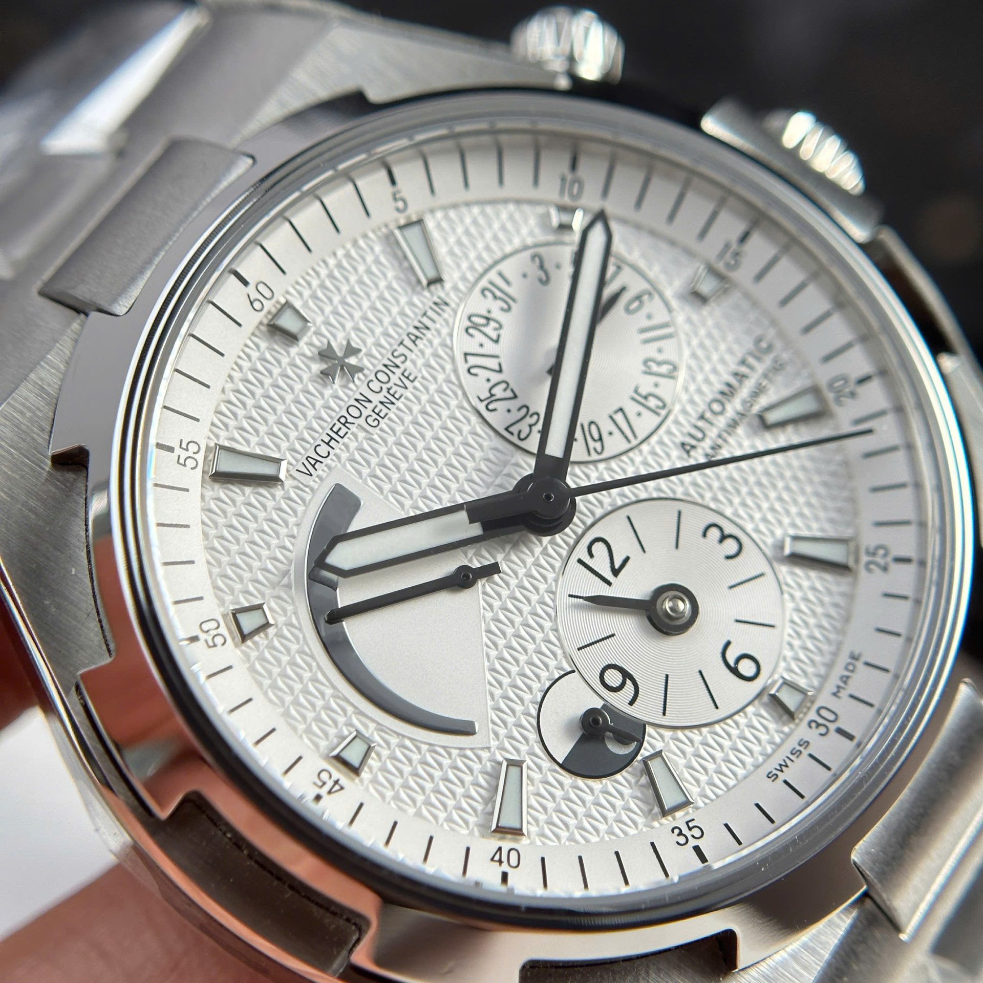 Vacheron Constantin Copies Watches Overseas Dual Time 47450 White 9F Factory 42mm - Top club