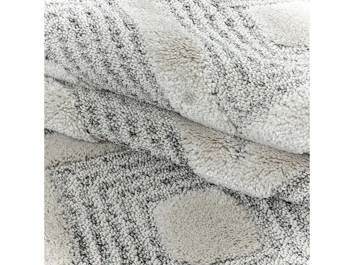 Tapis rond tissé motif scandinave PISTIOUM