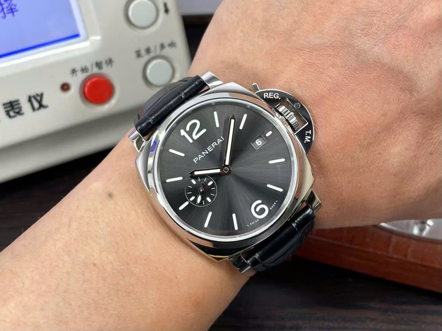 Panerai Knock Off Watches Luminor Due PAM1387 Black Leather Strap VS Factory 42mm - Top club