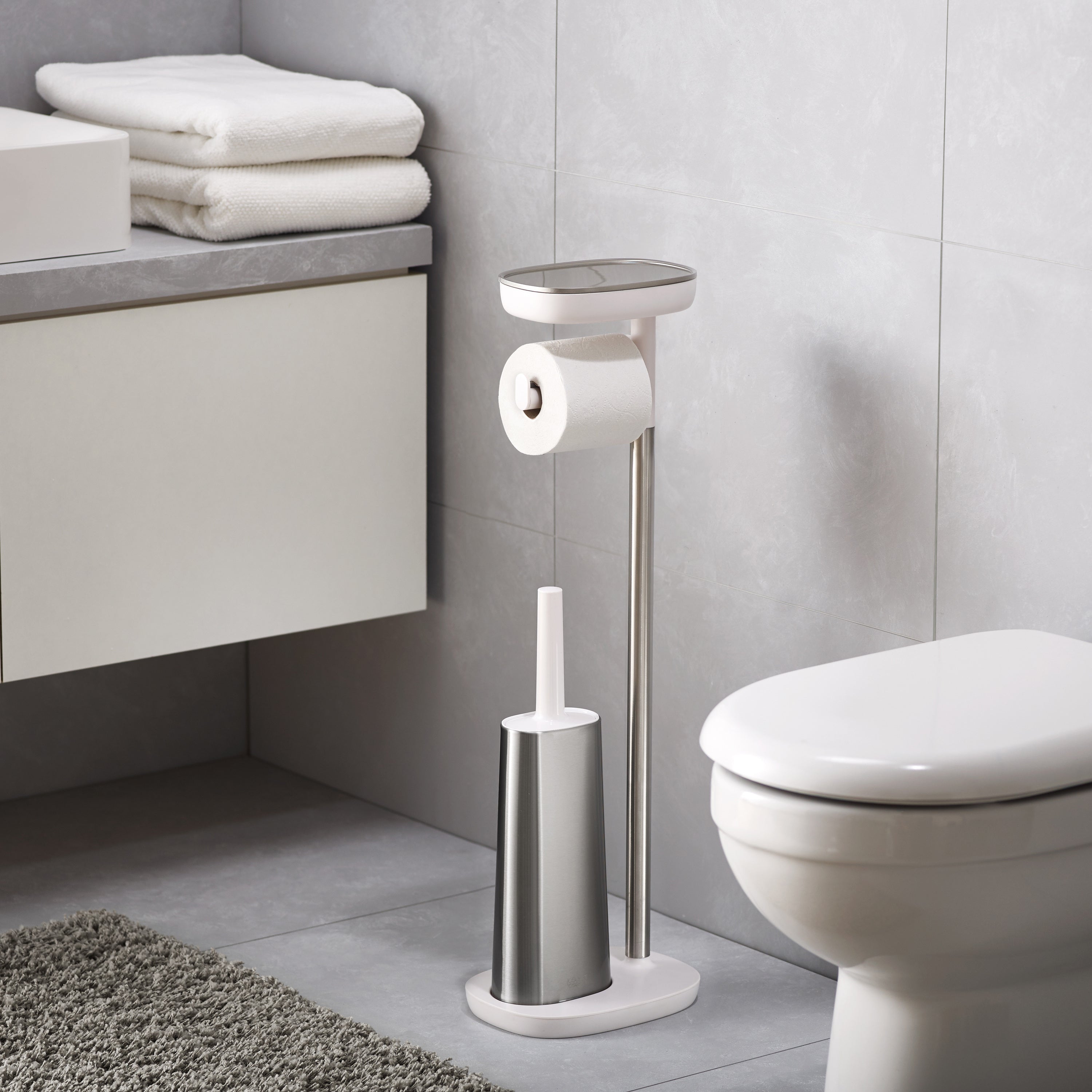 Joseph Joseph EasyStore Toiletbutler met Toiletborstel