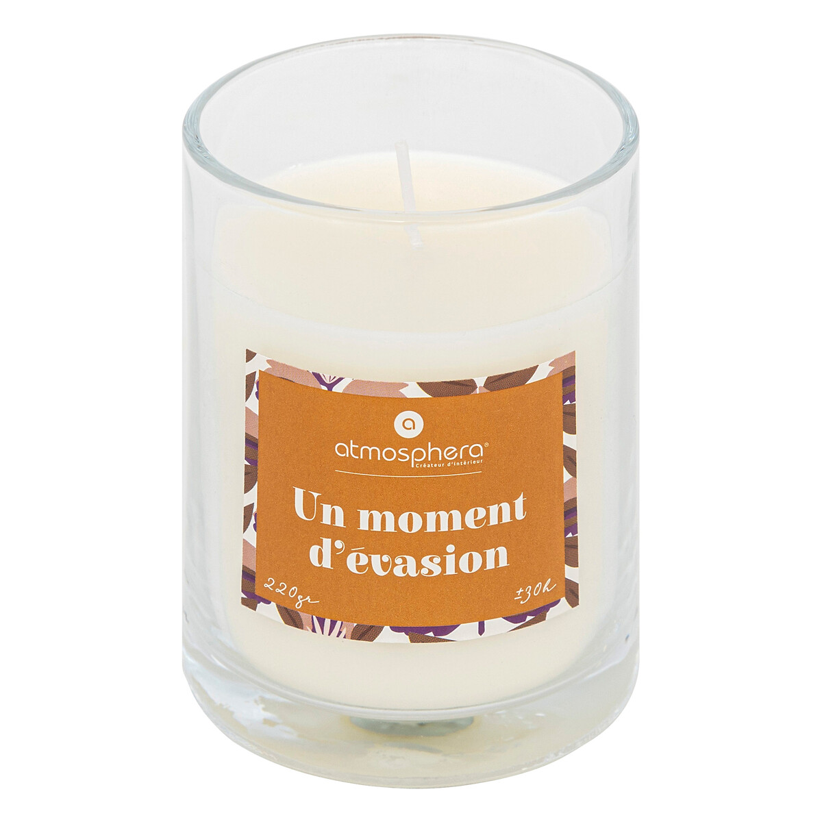 Scented candle with jewel "Mily" Vanilla, 220g