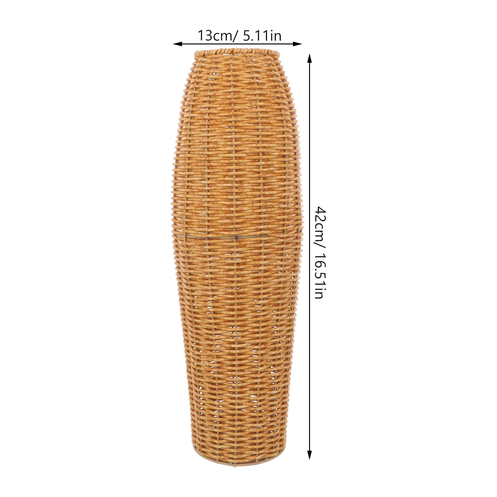 Decorative Woven Vase Rustic Flower Vase Office Home Decor Dried Flower Storage Vase