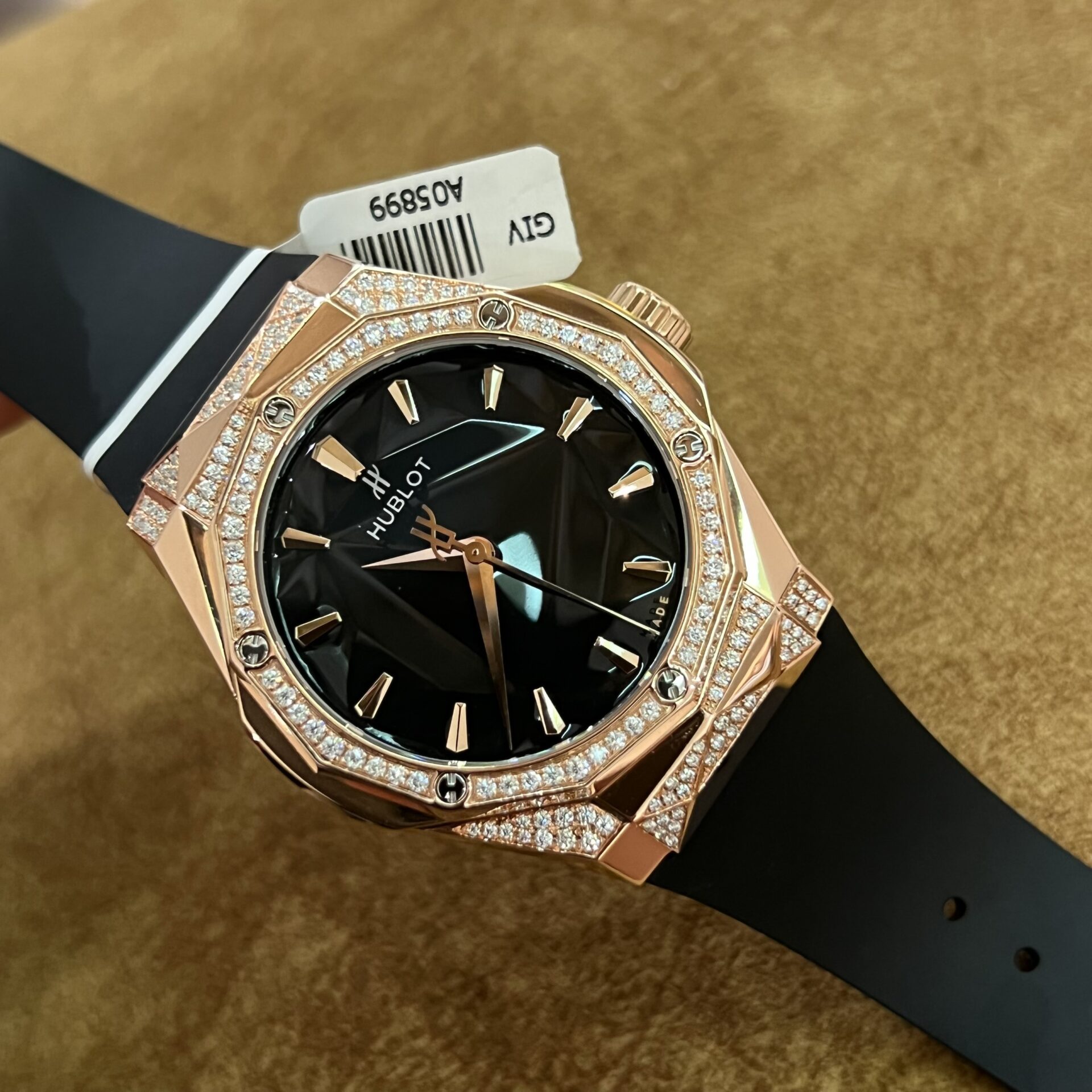 Hublot Replica 1:1 Watch Orlinski King Gold Demi With Moissanite Diamond 40mm - Elite Watch Atelier