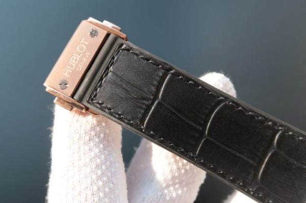 Replica Hublot Classic Fusion Tourbillon RG 45mm TF Skeleton Dial Black Gummy Strap A23J - Top club