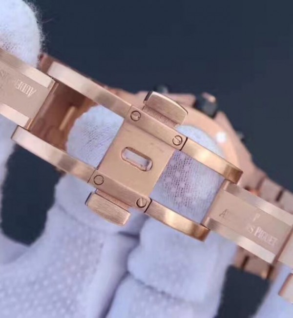 Replica Audemars Piguet JF Royal Oak Offshore Gold Theme 26470OR RG Bracelet A3126 - Top club