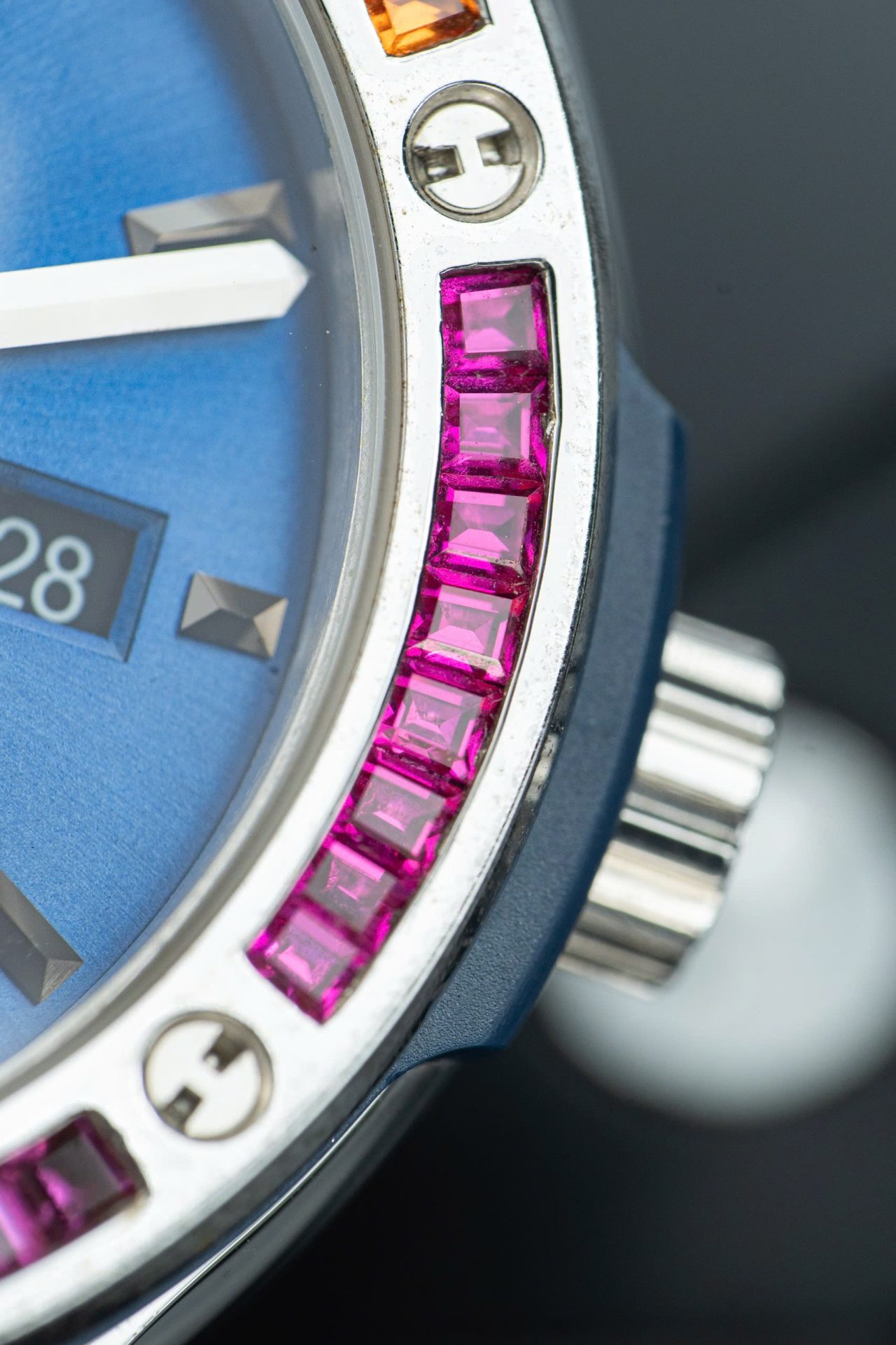 Hublot Classic Fusion Titanium Rainbow Refined Synthentic Gemstones Bezel Best Copy 42mm - Top club