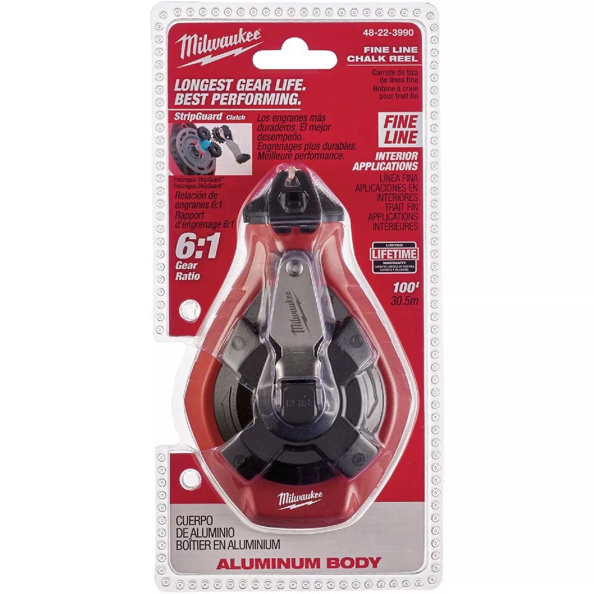Milwaukee 100 Ft. Fine Line Chalk Reel