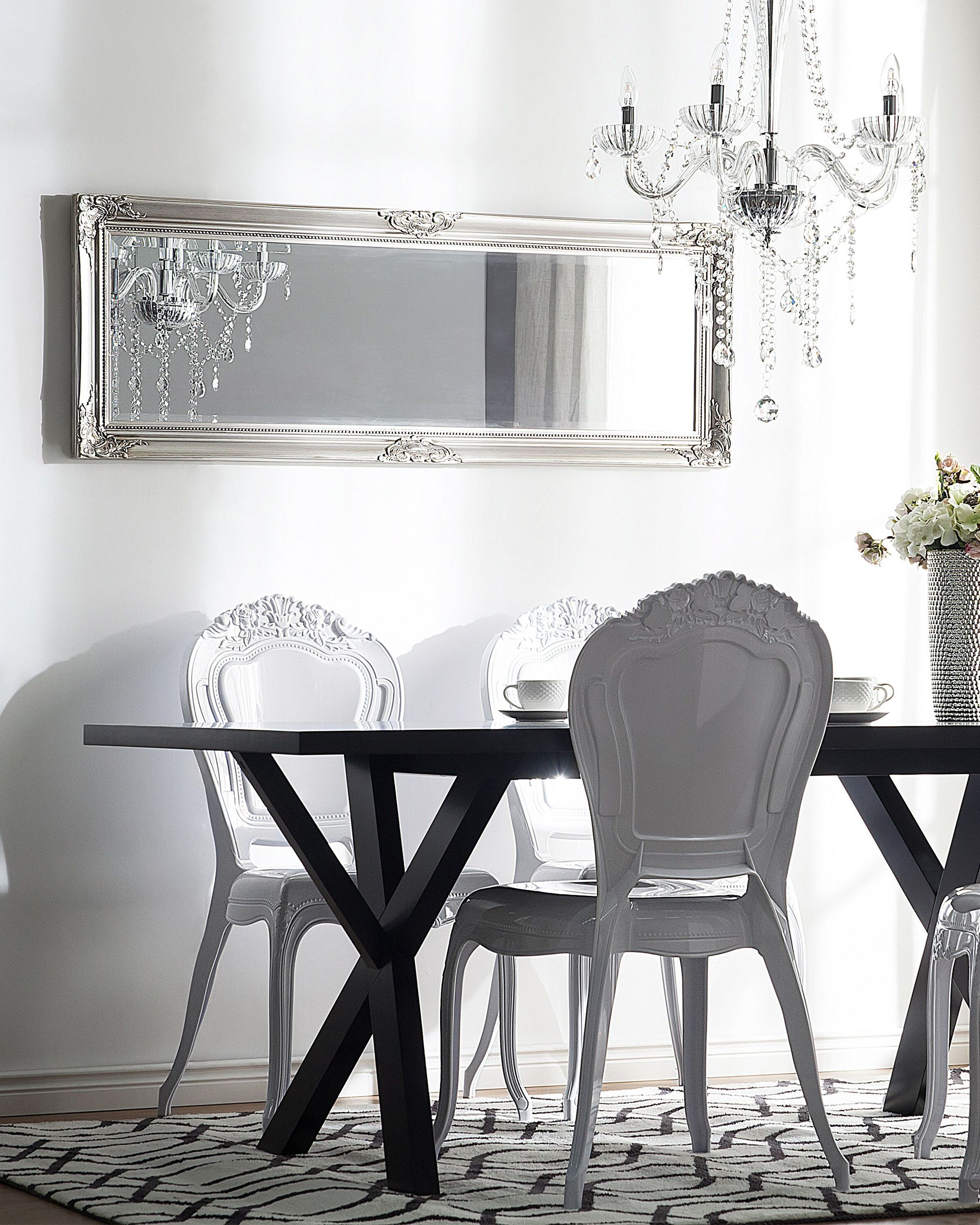 Set of 2 Dining Chairs VERMONT White