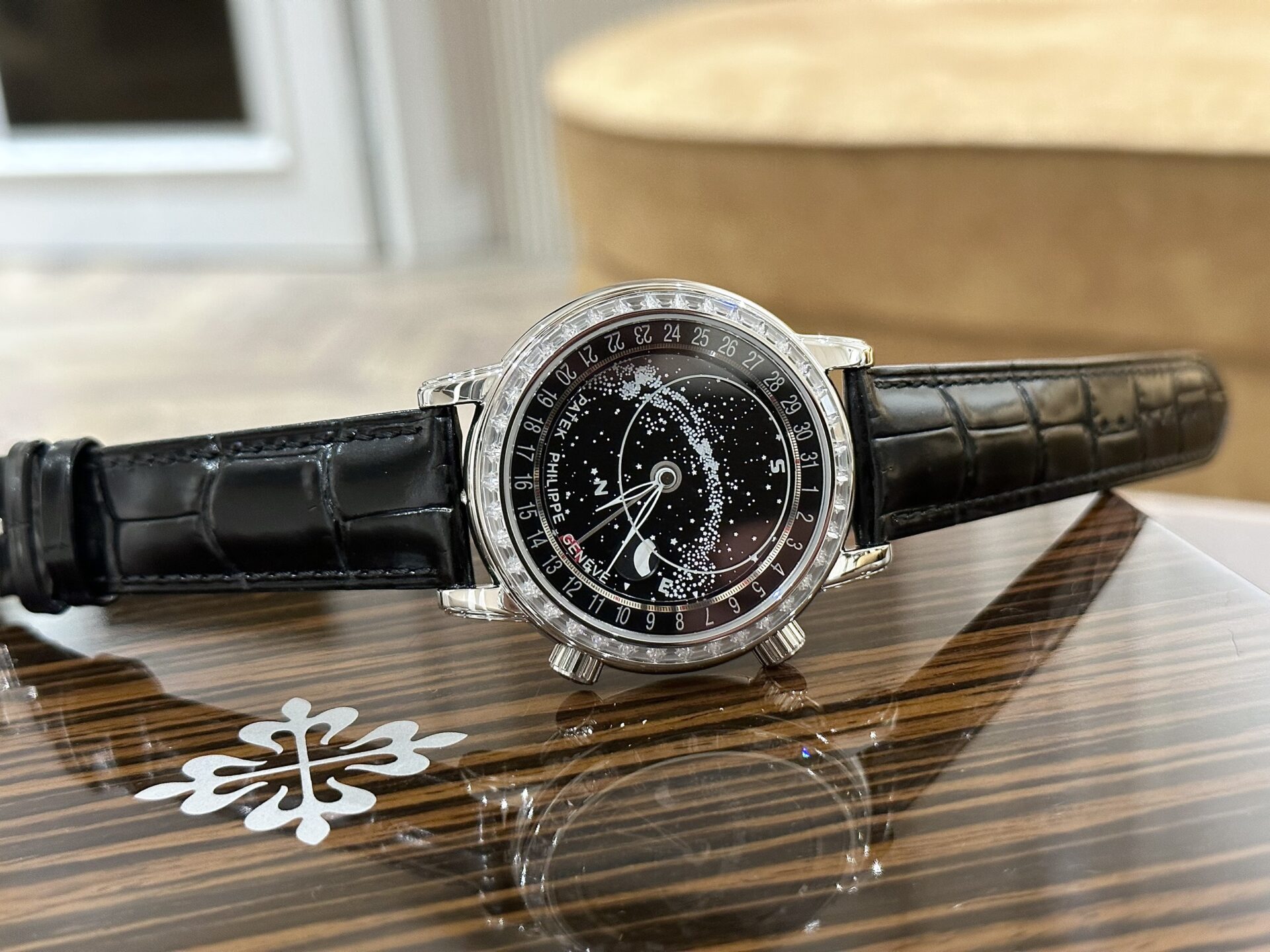 Patek Philippe Grand Complications 6104G Replica Watch Black 44mm - Elite Watch Atelier