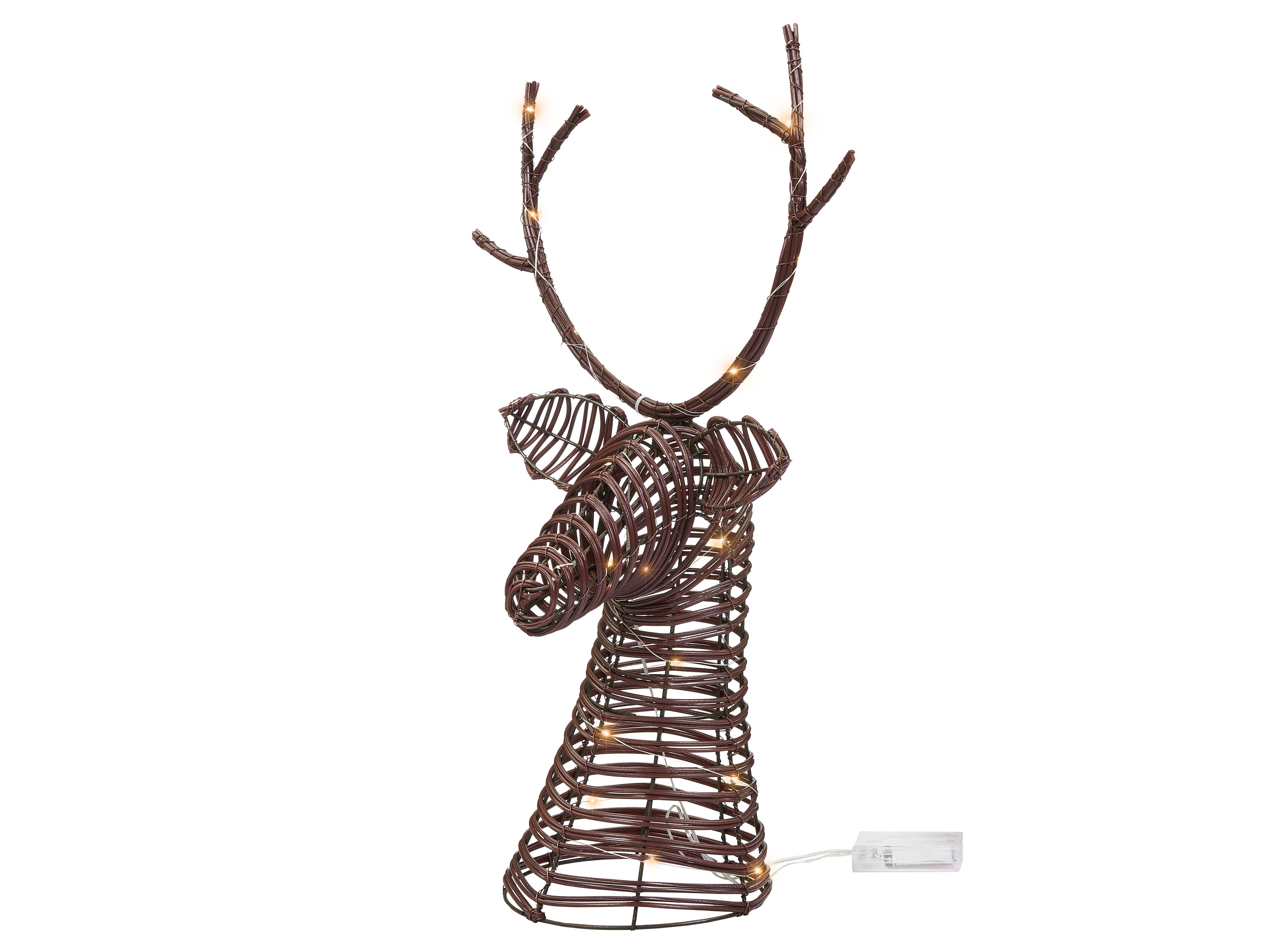 Christmas Decoration LED DYBESO Reindeer 60 cm Dark Brown