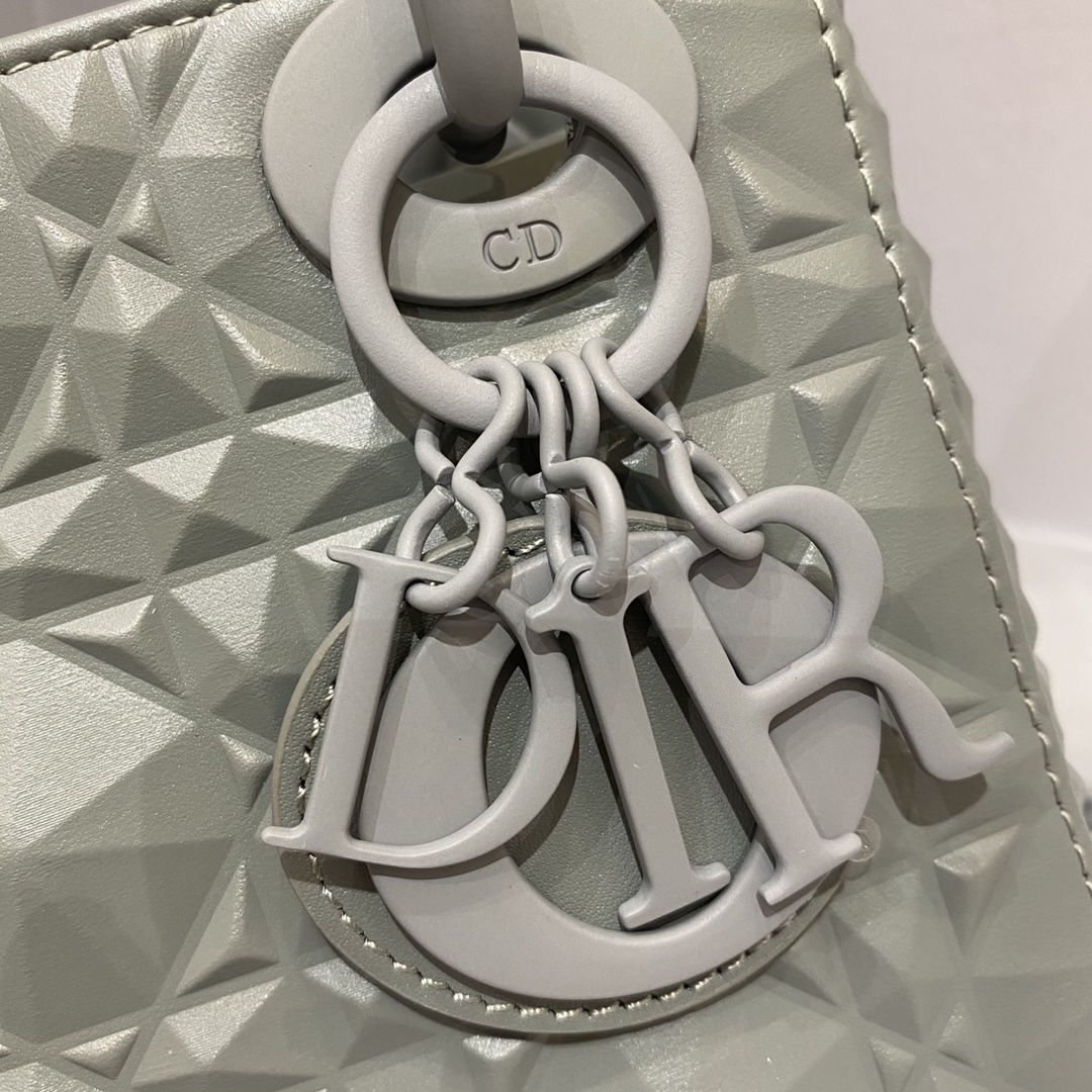 Dior Christian Dior Mini Lady Bag Grey For Women 6.5in/17cm1:1High-quality replica