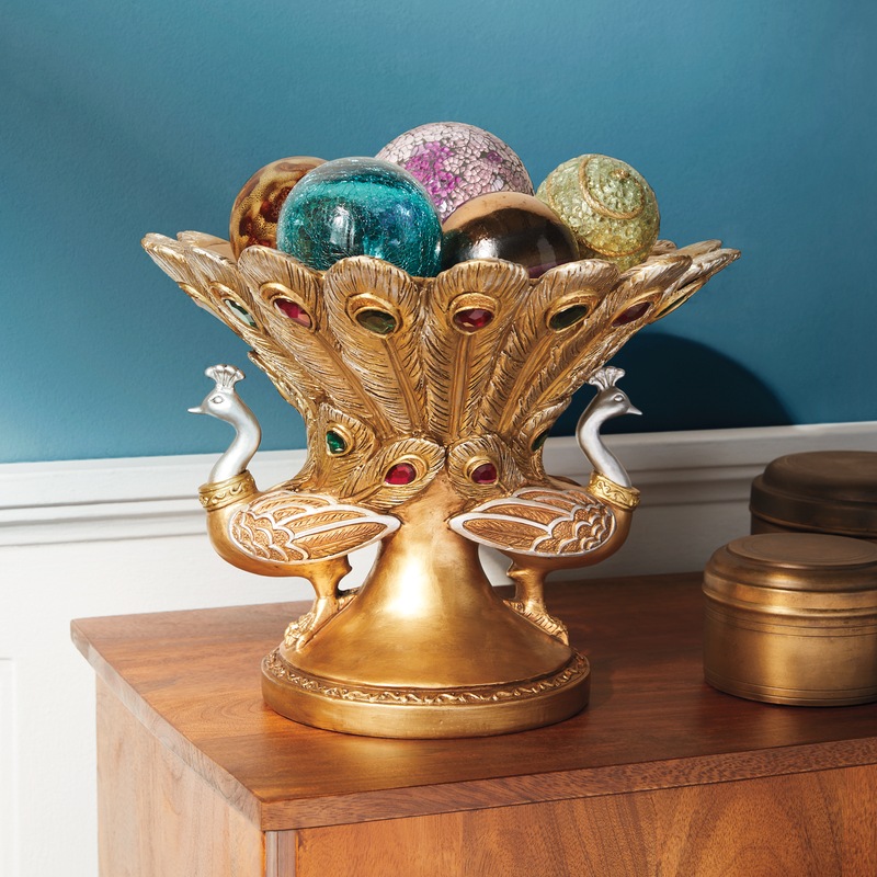 Peacock Decorative Bowl - MIDNIGHT VELVET CATALOG