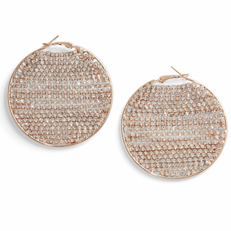 Crystal Circle Strand Earrings - MIDNIGHT VELVET CATALOG