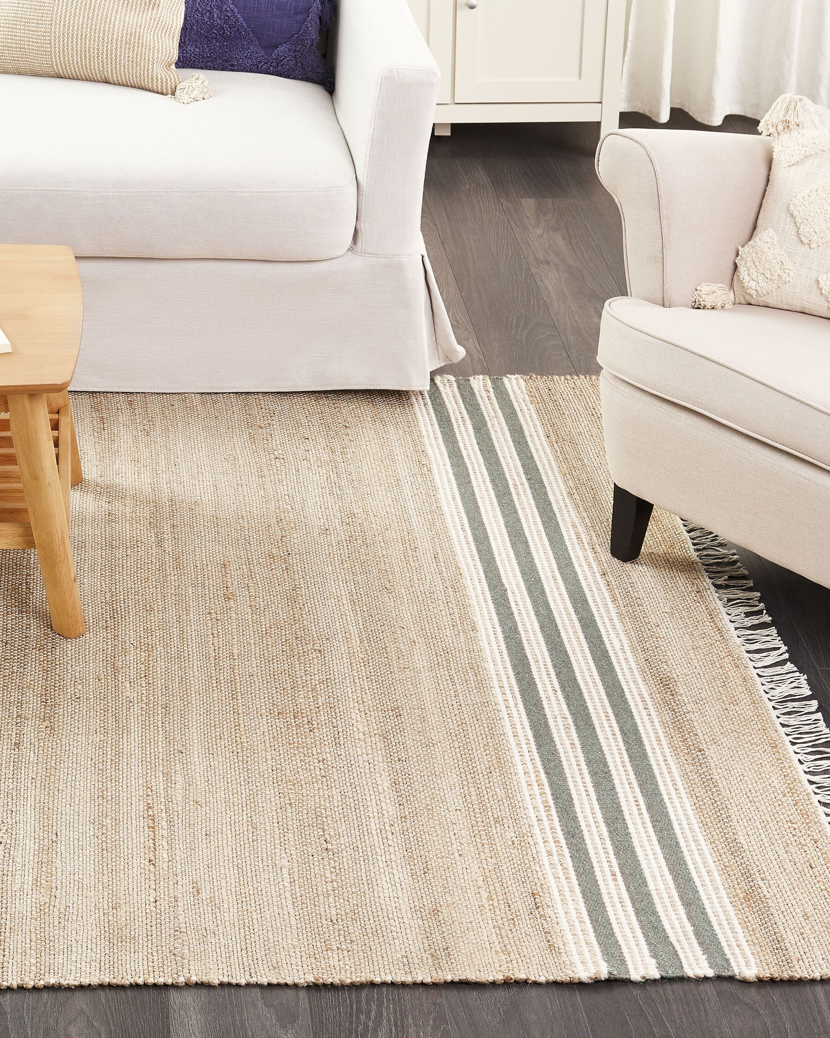 Rug MIRZA Grey 160 x 230 cm Jute