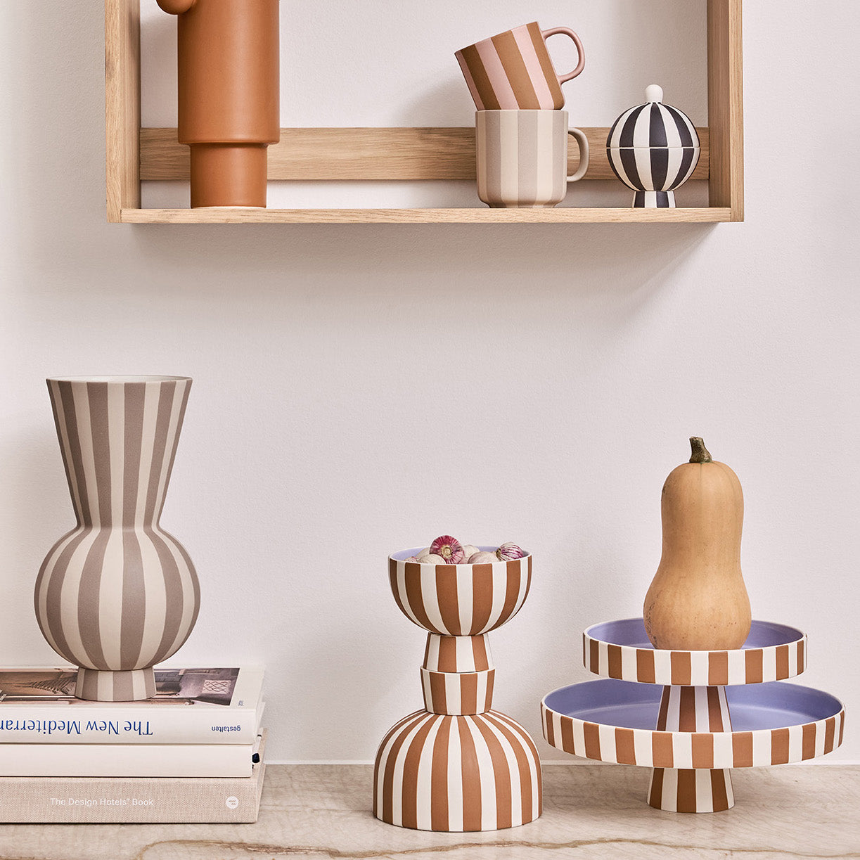 OYOY Living Toppu Schaal Ø 12,6 cm - Karamel / Lavendel