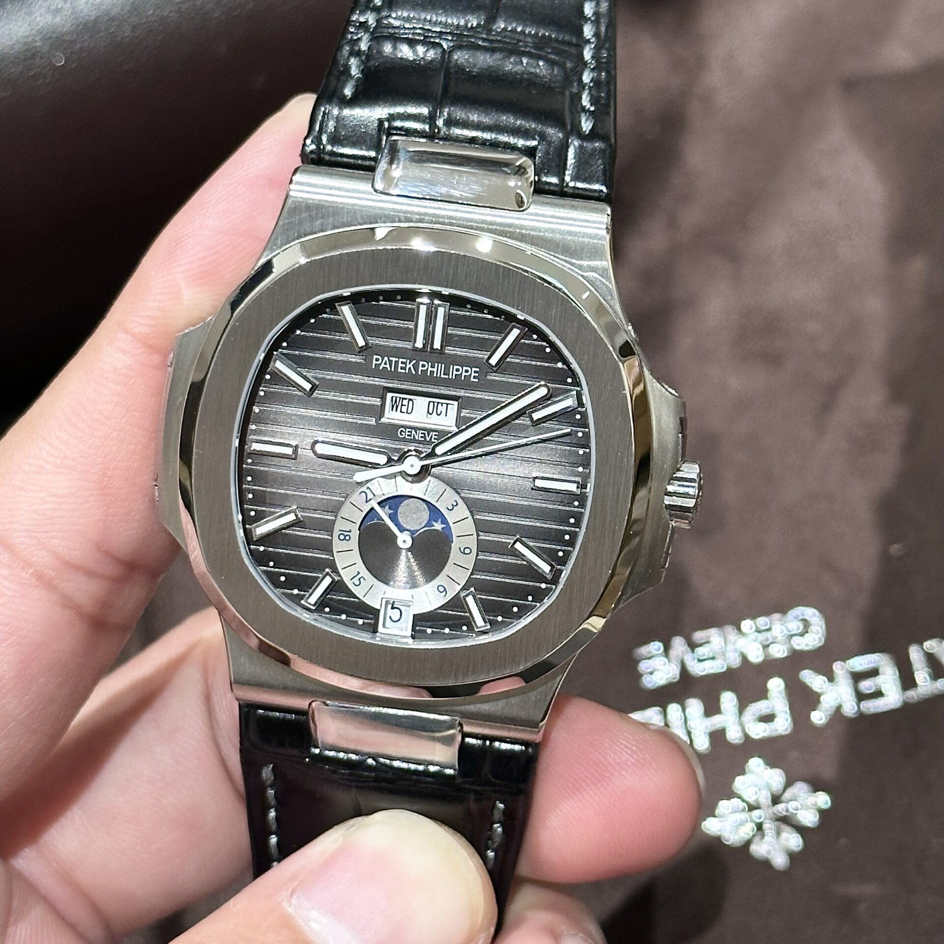 Patek Philippe Replica Watch Nautilus 5726G Gray Dial PPF Factory 40.5mm - Elite Watch Atelier