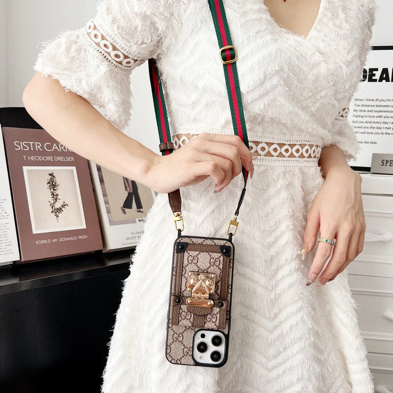 GG Card Bag Chain Classic iPhone Case - Wholesale & Influencer