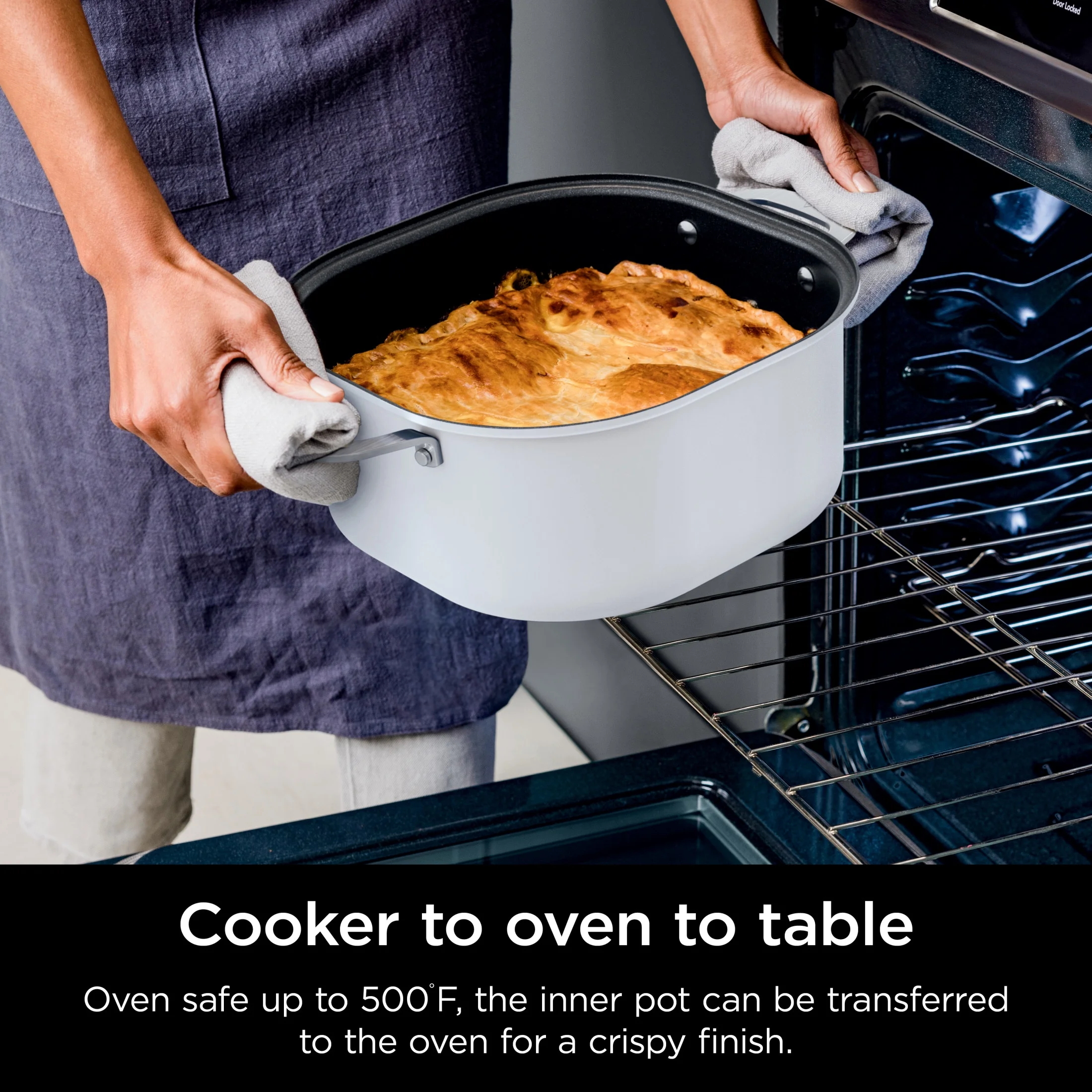 Ninja Foodi 6.5 qt Everyday PossibleCooker, Stainless Steel/White, Multi Cooker, Slow Cooker, MC1100 - Image 6