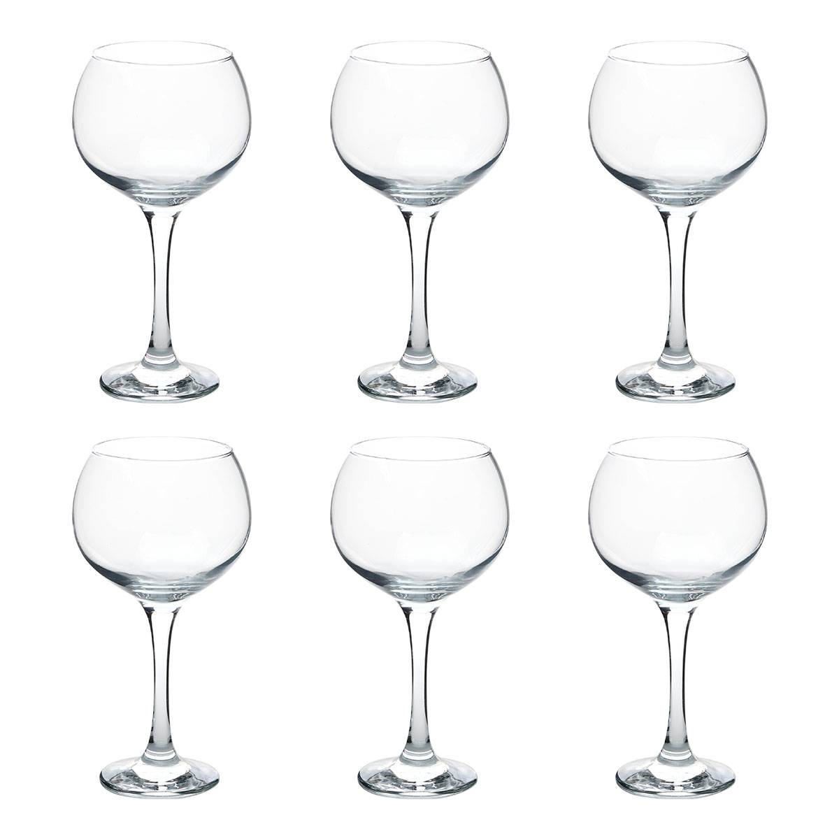 Set of 6 "Gin" cocktail glasses Glass, 790 ml, Transparent