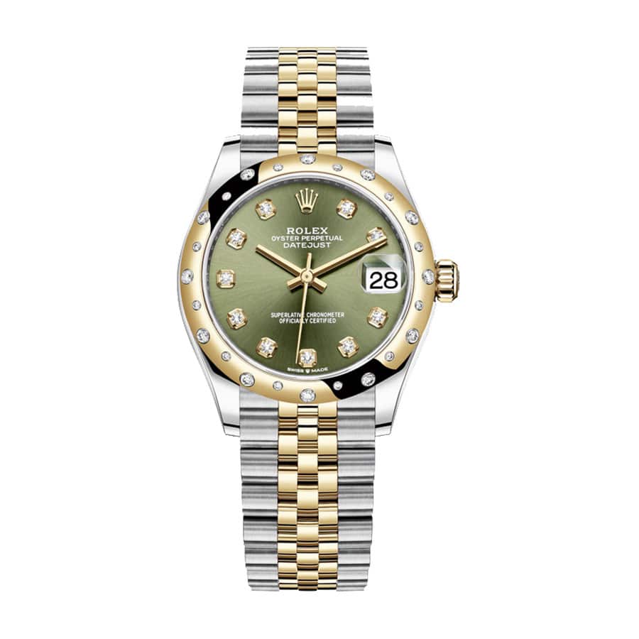 Datejust Olive Green Replica - Elite Watch Atelier