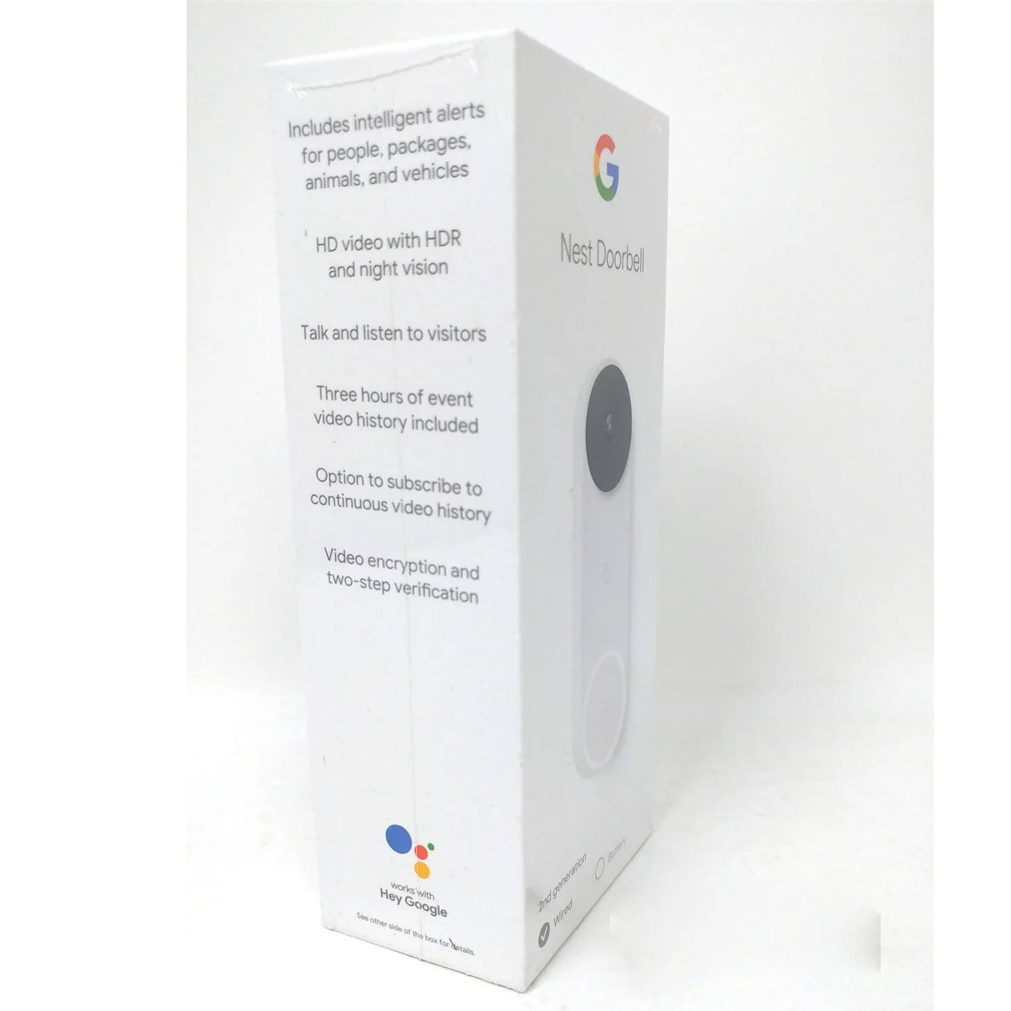 Google Nest Doorbell (Wired, 2nd gen) - Video Doorbell Camera - Doorbell Security Camera - Snow - Image 10