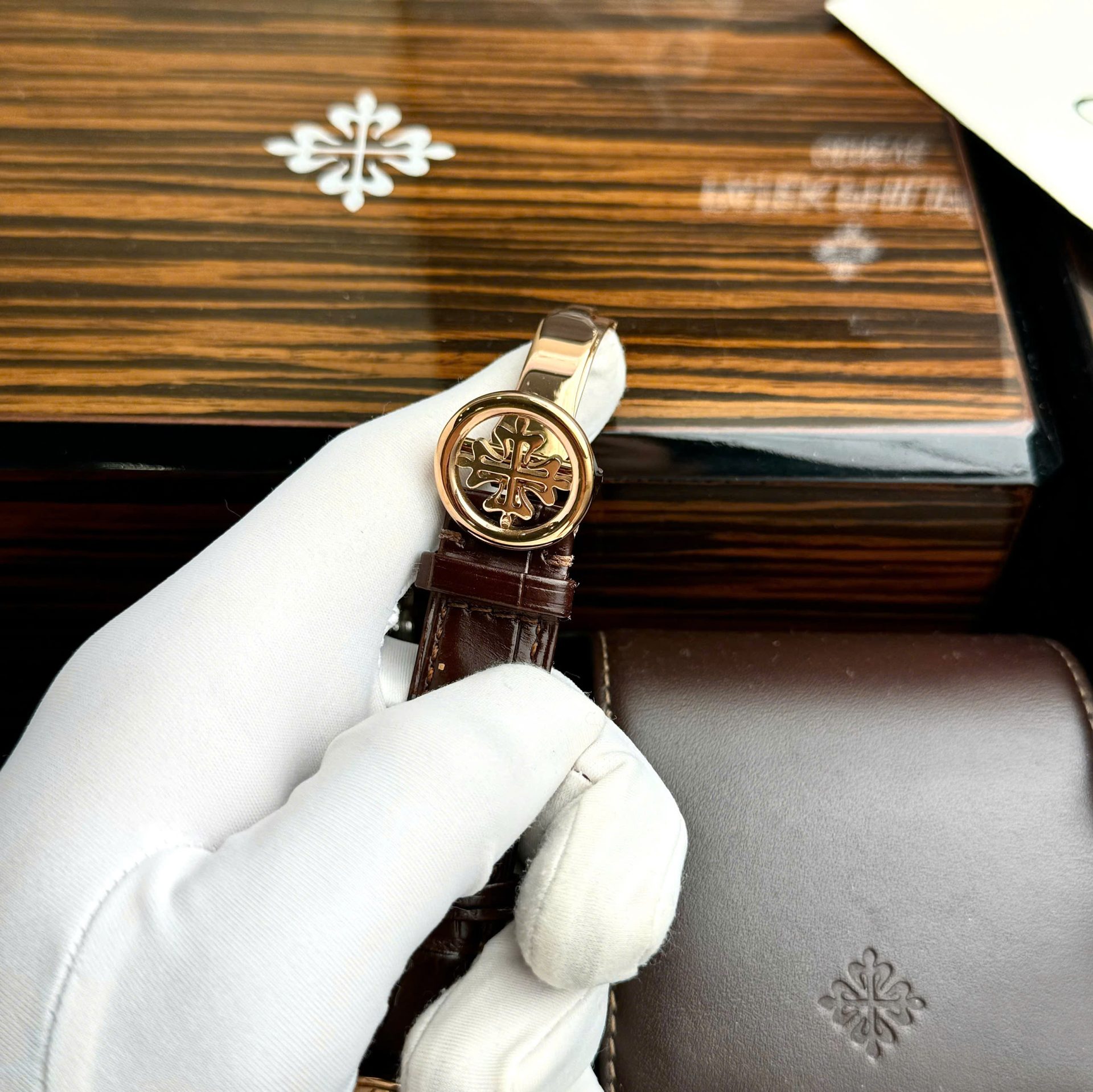 Patek Philippe Grand Complications 5270 Clone Watches White Dial Leather Strap 41mm - Top club