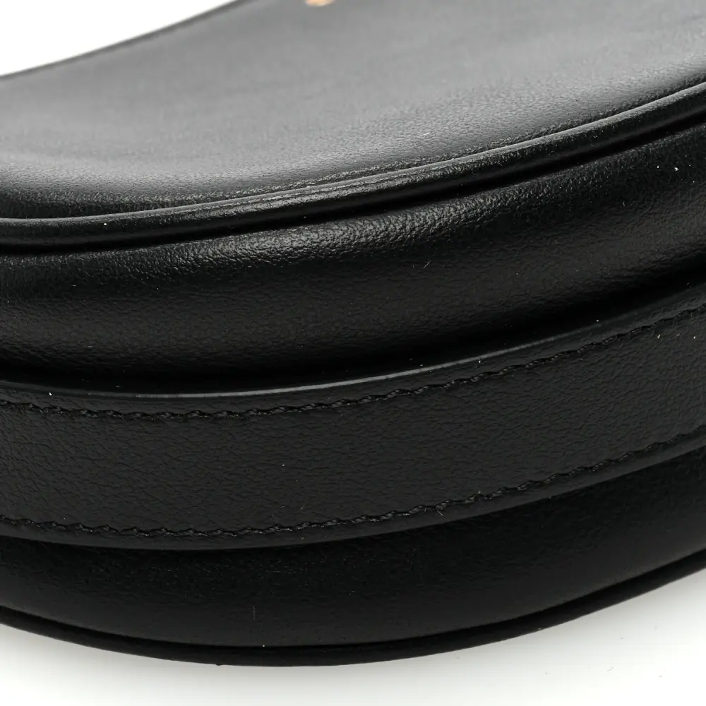 Celine Black Smooth Calfskin Leather Mini Ava Shoulder Bag Gold Hardware Replica1:1High-quality replica