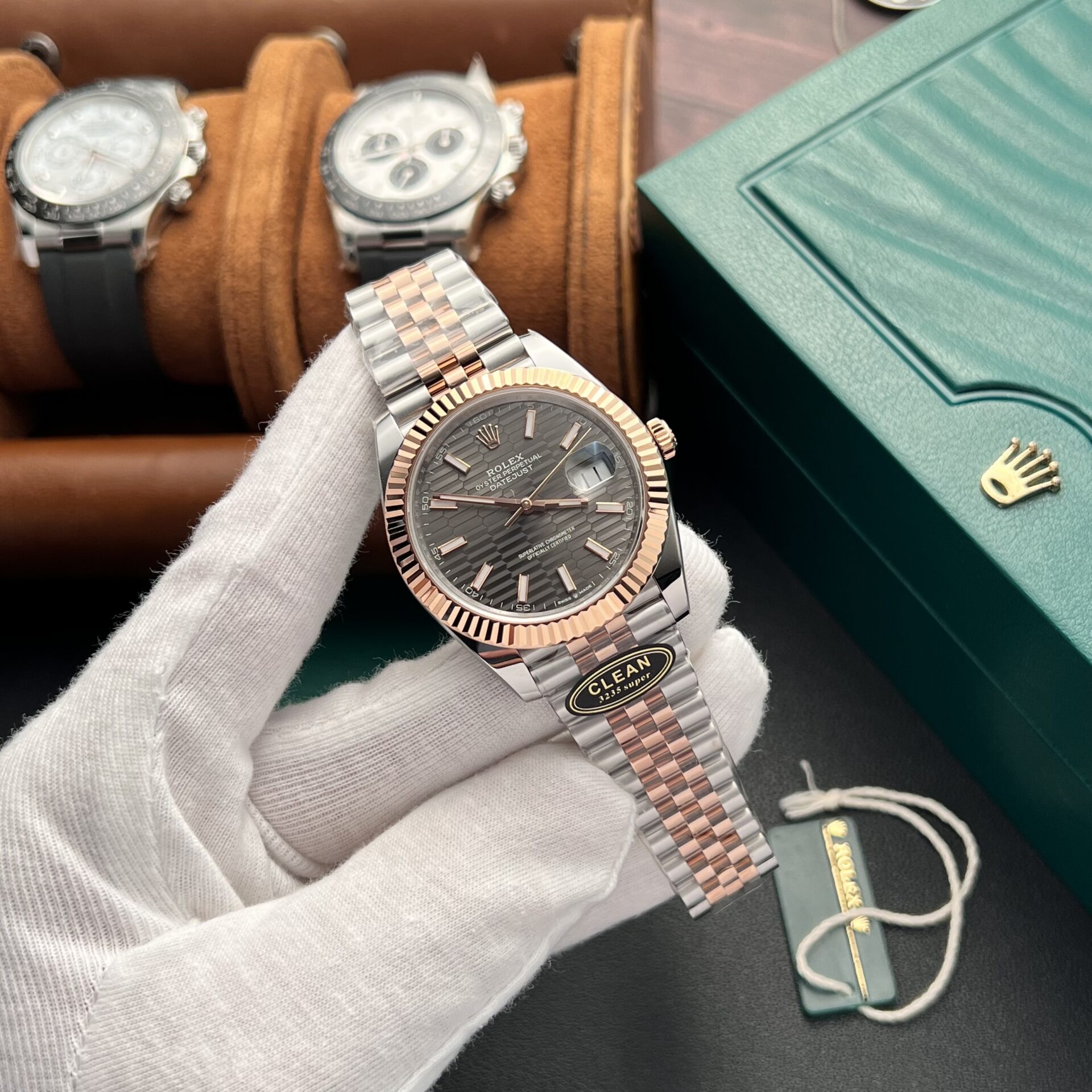 Rolex DateJust 126331 Replica Watch Demi Grey Dial Clean Factory 41mm - Elite Watch Atelier