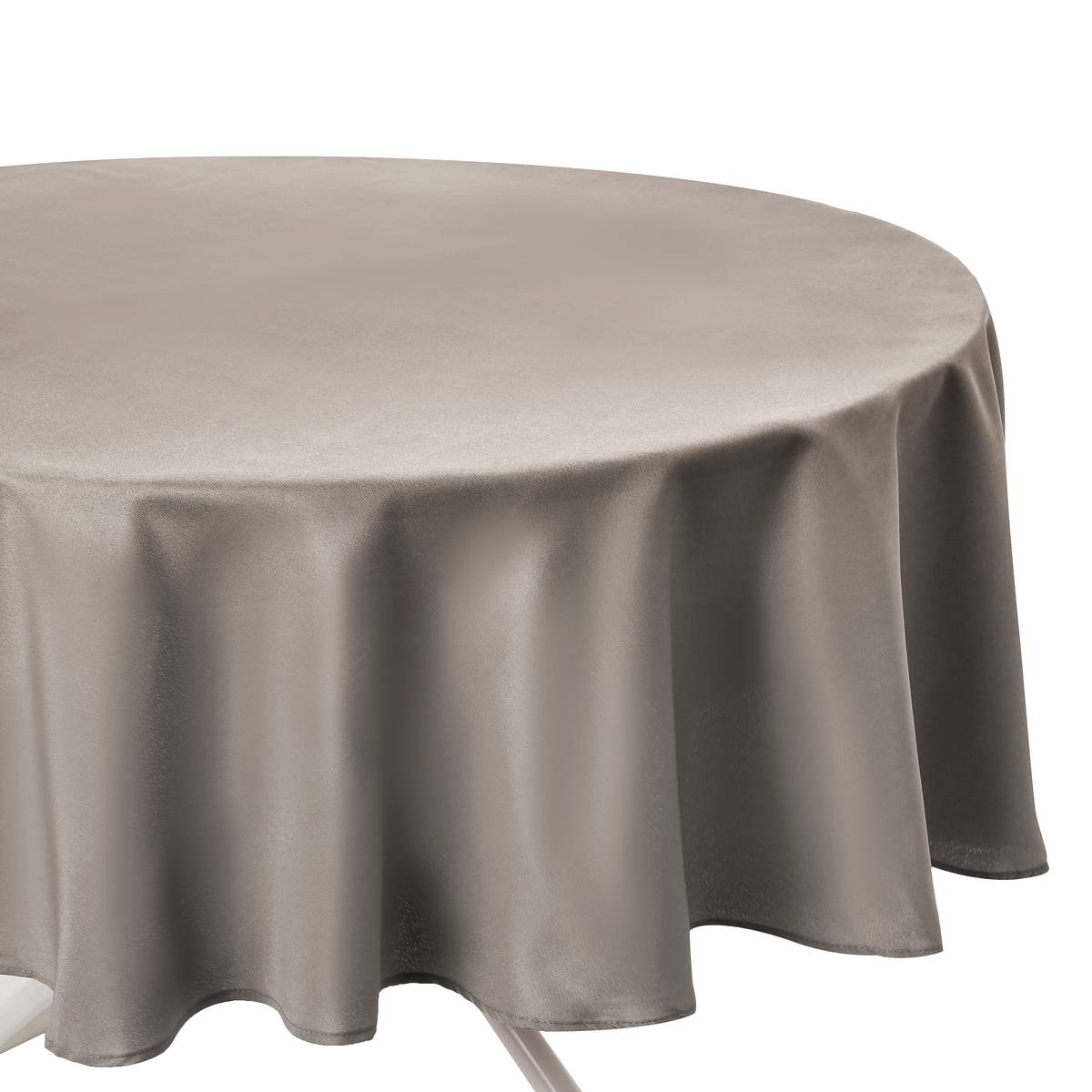 Tablecloth stain resistant Beige, &Oslash; 180 cm