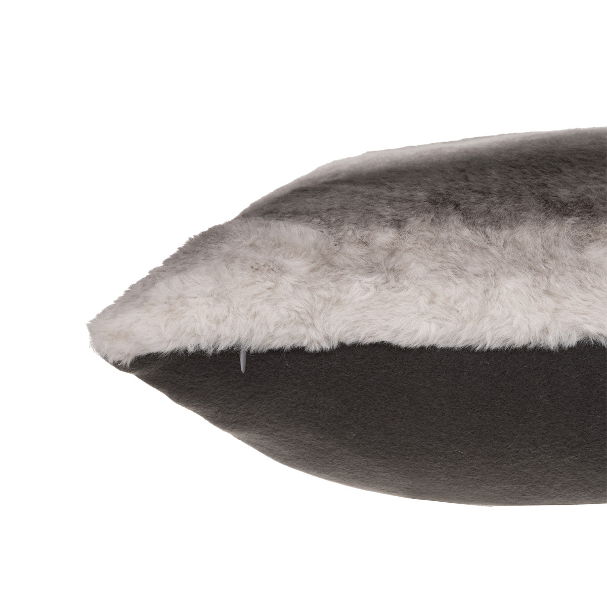 Faux fur cushion "Grizzly" Grey, 45x45 cm