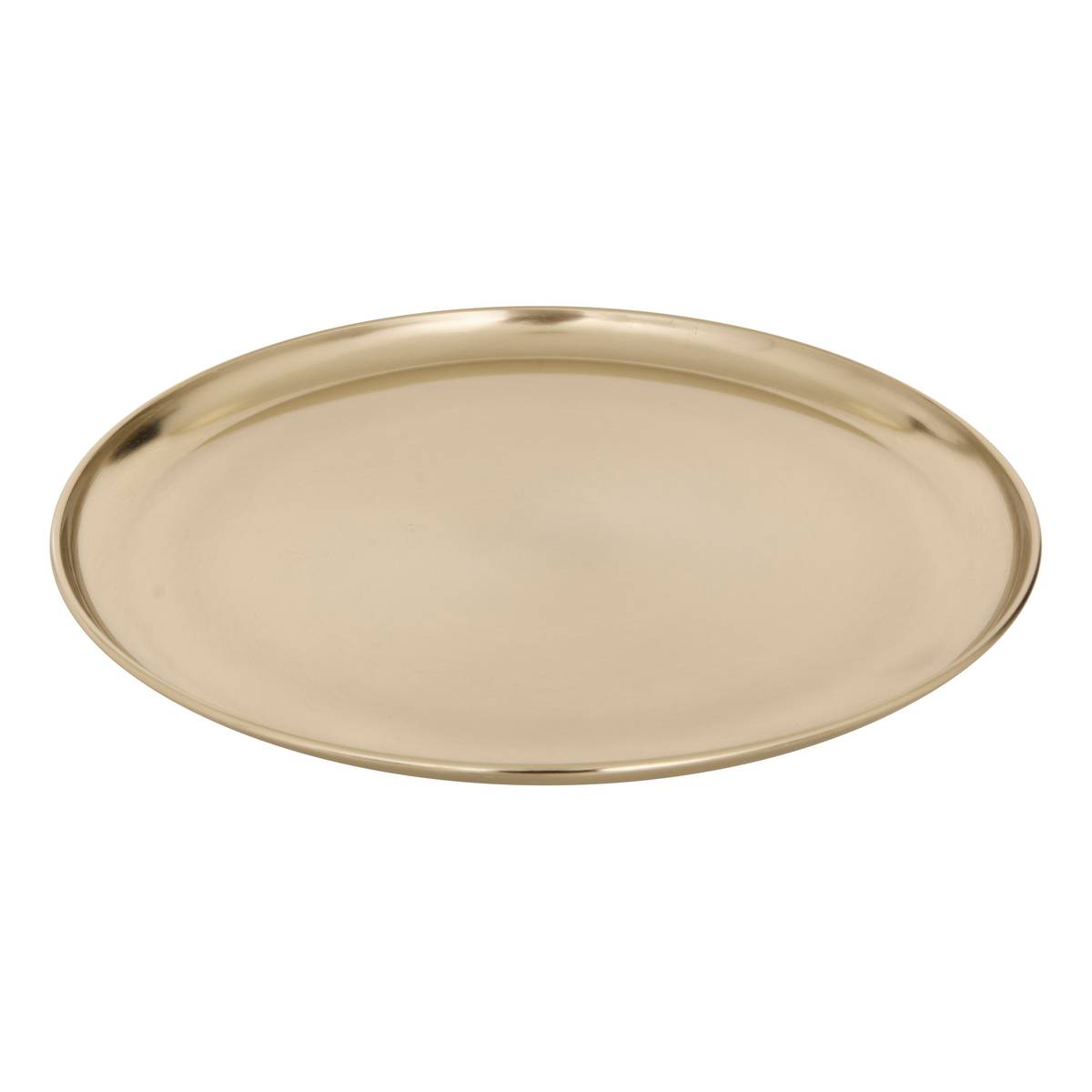 Tray Steel, D.37 cm, Gold