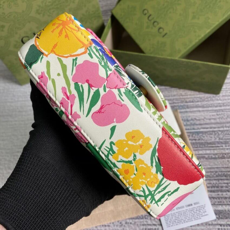 Replica Gucci Ken Scott Print Gg Marmont Super Mini Bag 4764331:1High-quality replica