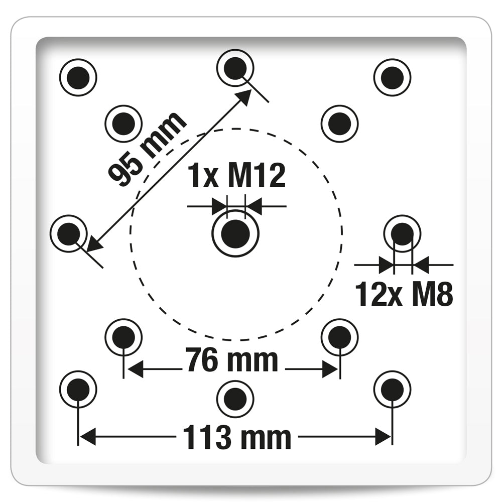 Platinum ingraafparasolvoet XL