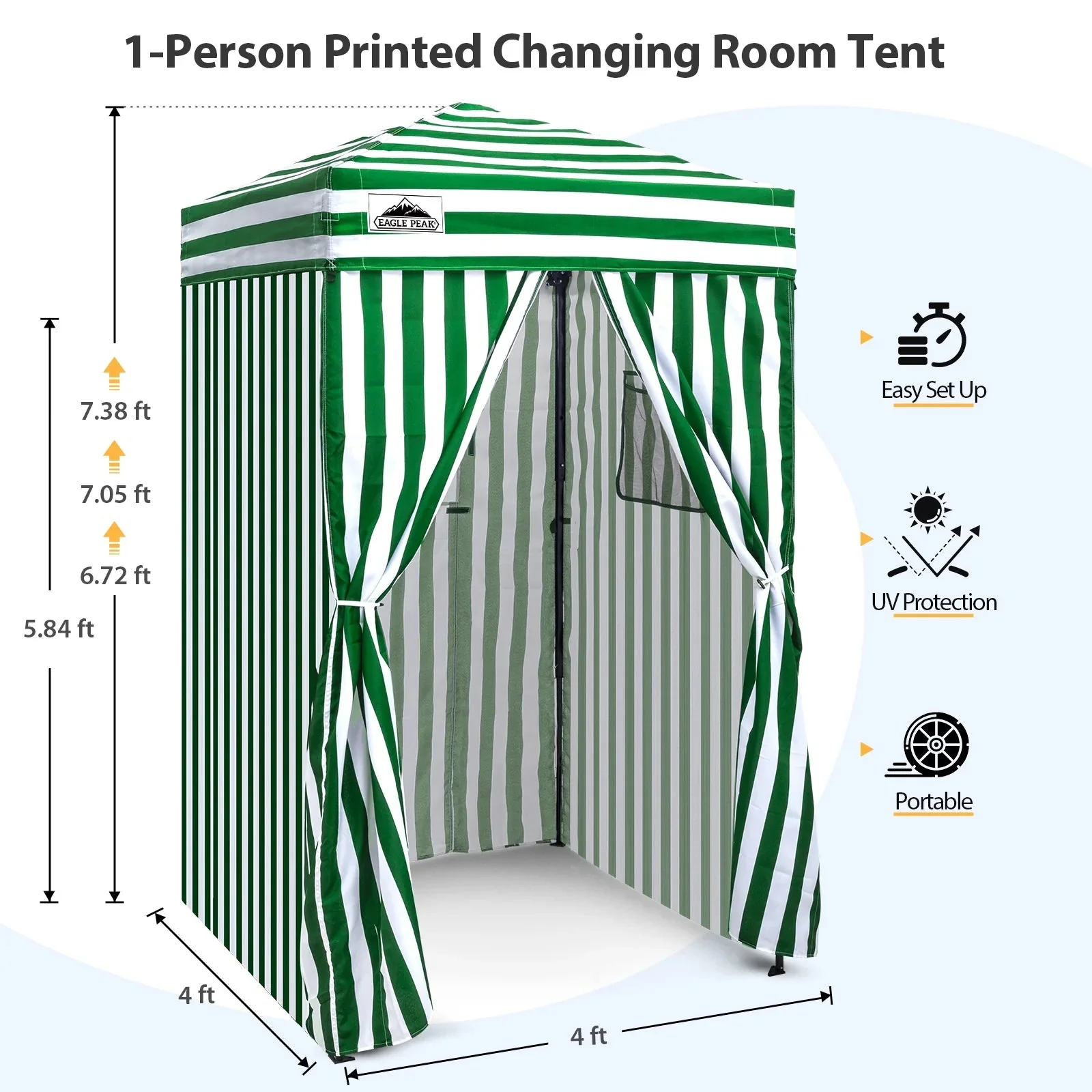 EAGLE PEAK Ultra Compact 4 ft x 4 ft Pop-Up Changing Room Canopy - Flex - Image 110 EAGLE PEAK Ultra Compact 4 ft x 4 ft Pop-Up Changing Room Canopy - Flex - Image 110