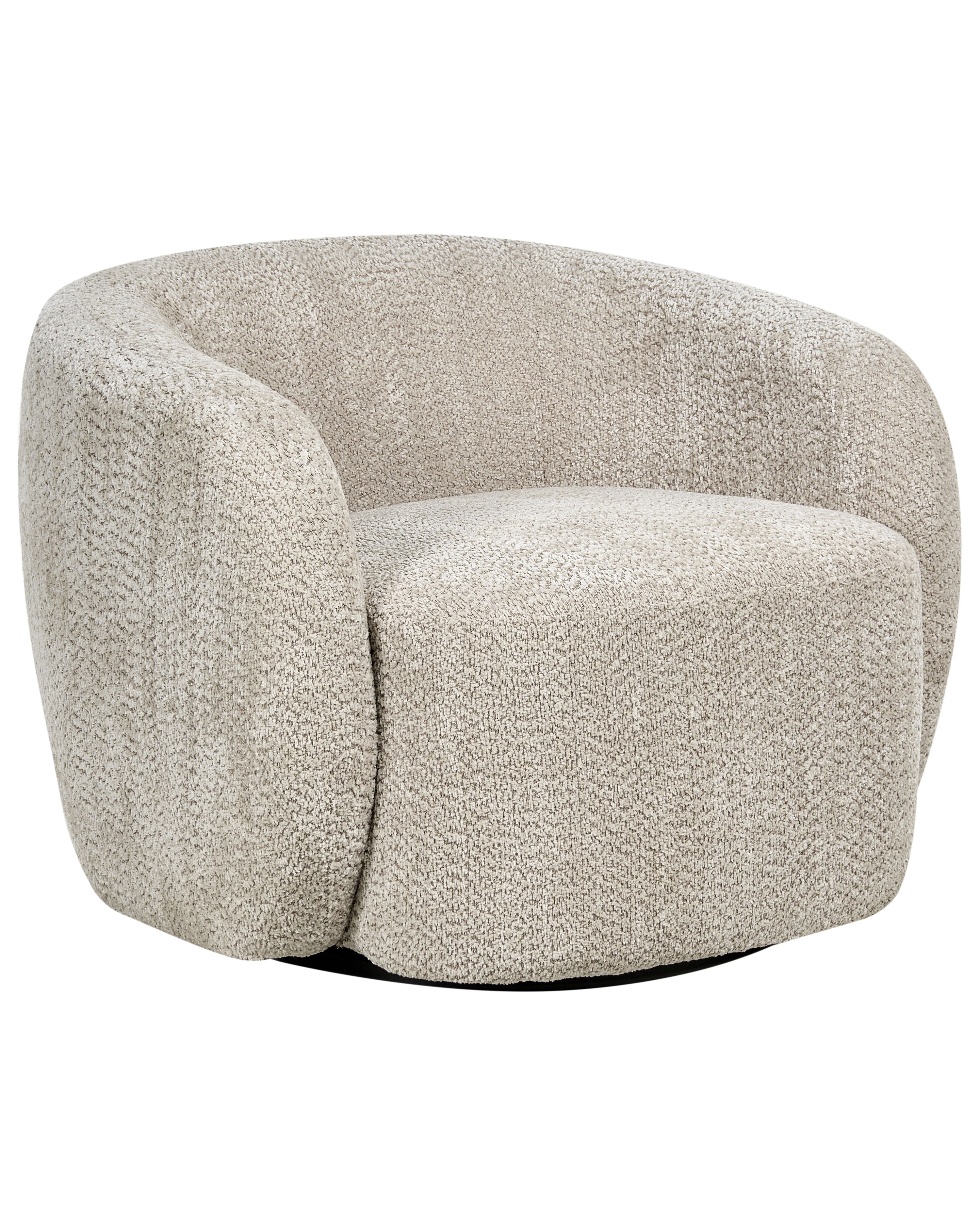 Swivel Armchair TORE Fabric Beige