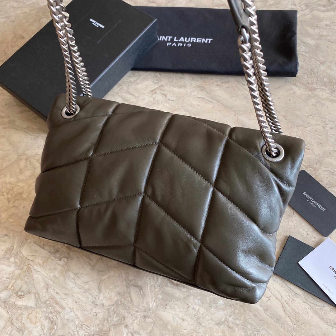 PUFFER MEDIUM BAG IN QUILTED LAMBSKIN1:1High-quality replica